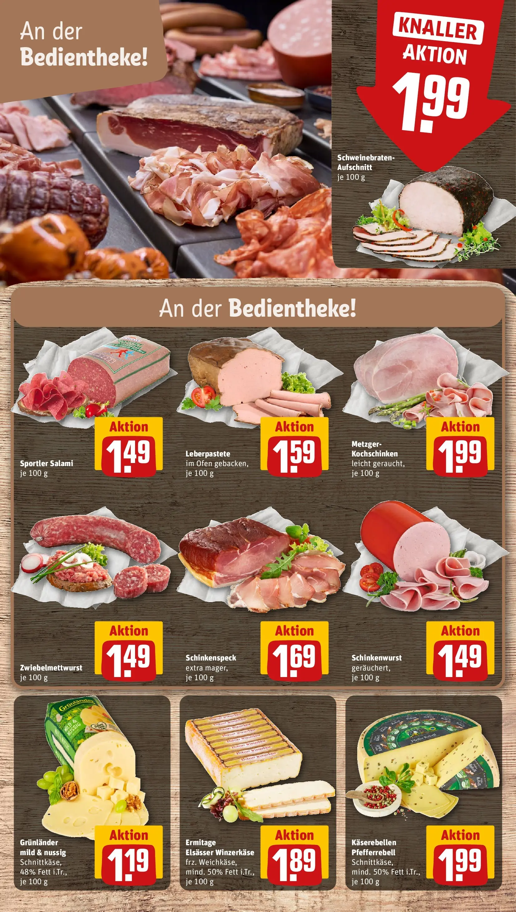 REWE Prospekt ab 13.07.2026 zum Blättern » Angebote | Seite: 9 | Produkte: Ofen, Grunlander, Pfeffer, Salami