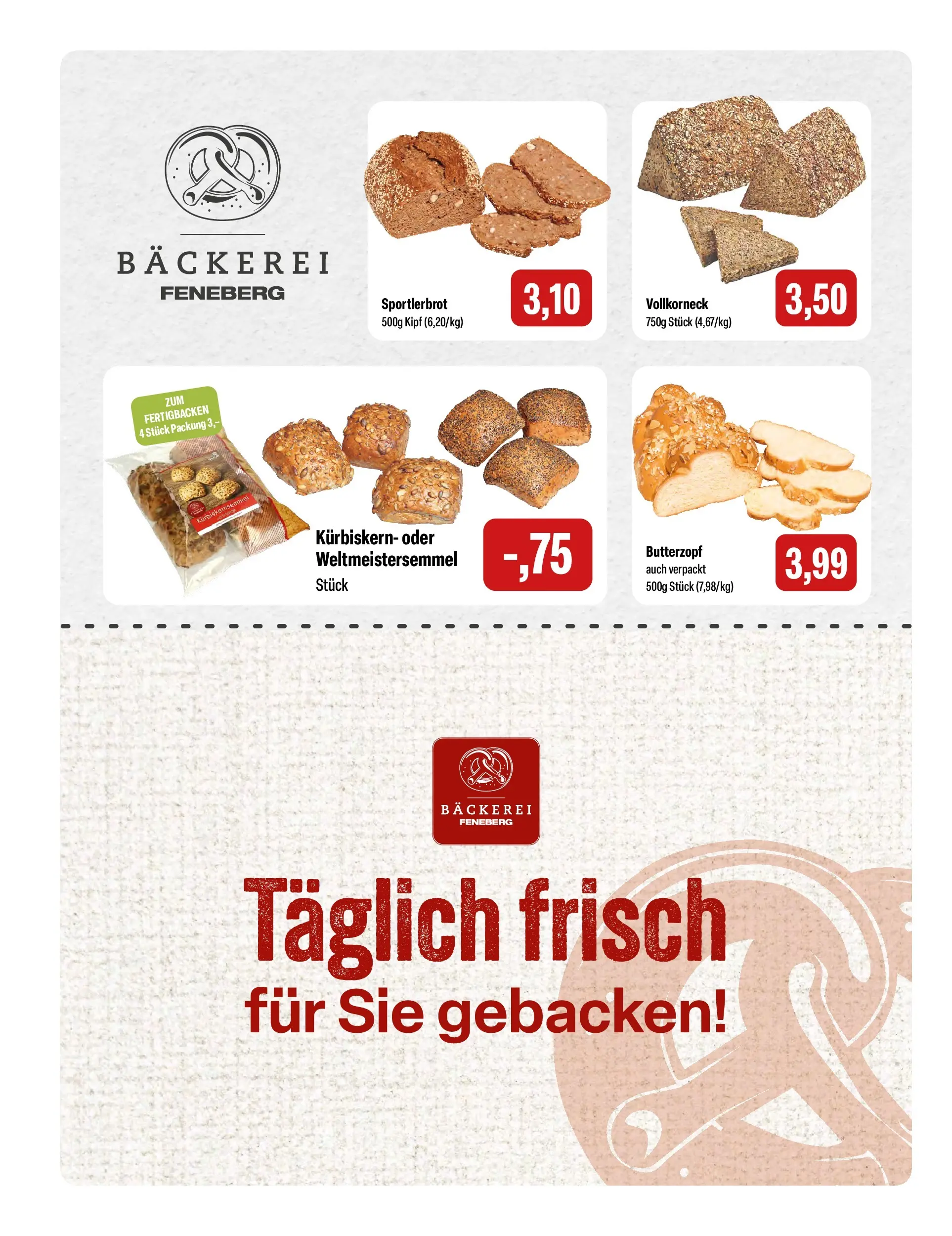 Feneberg Aktuelle Angebote (ab 16.07.2026) zum Blättern | Seite: 4 | Produkte: Bäckerei