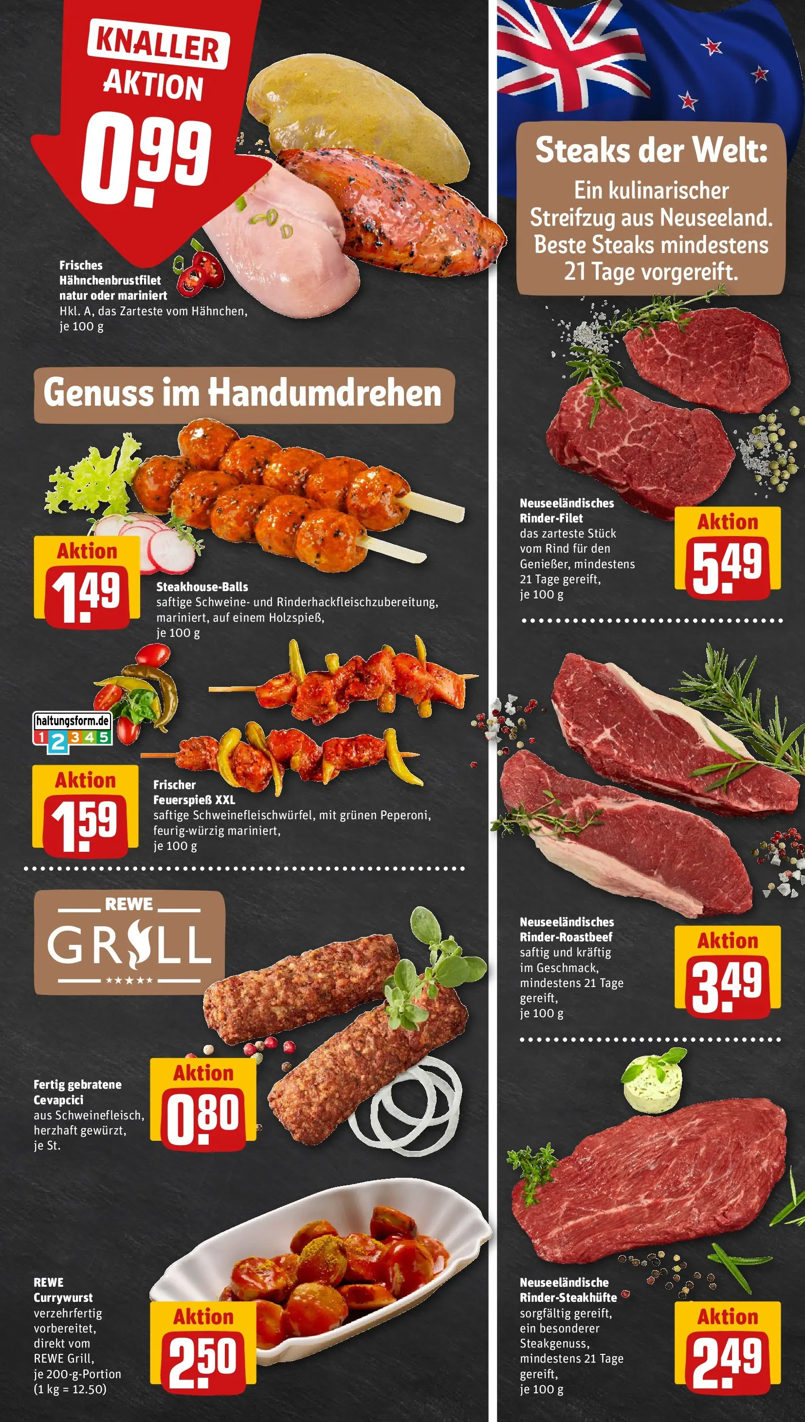 REWE Prospekt ab 13.07.2026 zum Blättern » Angebote | Seite: 7 | Produkte: Rinderfilet, Cevapcici