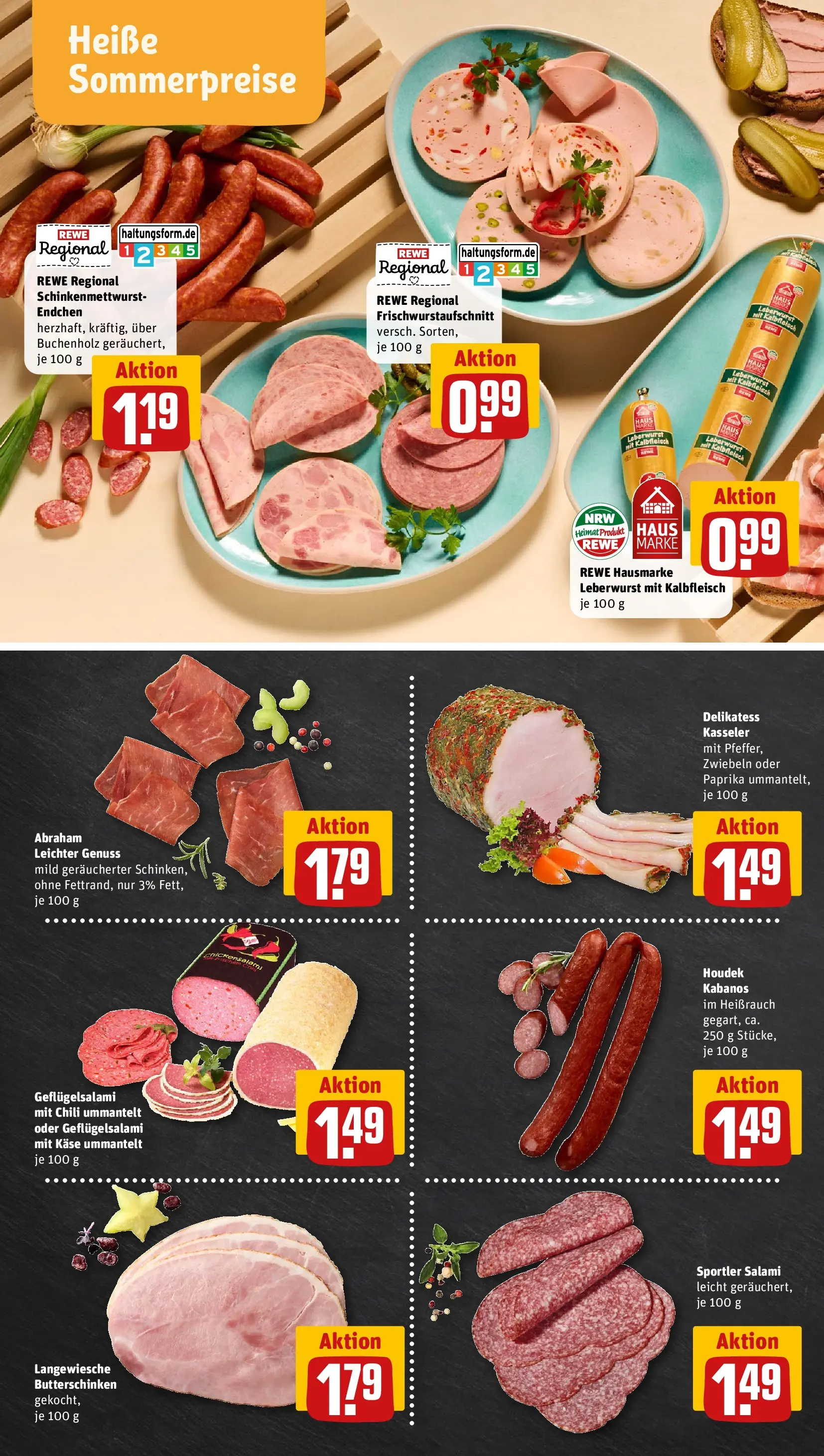 REWE Prospekt ab 13.07.2026 zum Blättern » Angebote | Seite: 8 | Produkte: Zwiebeln, Paprika, Chili, Salami