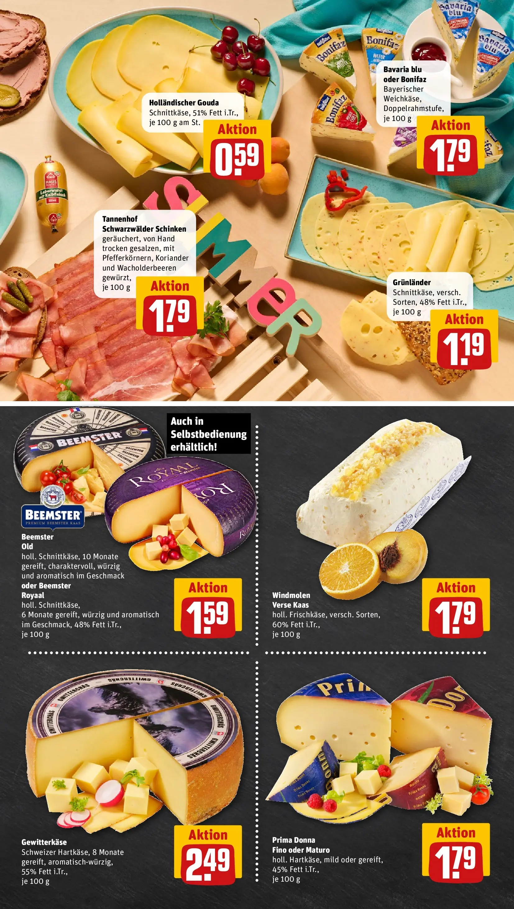 REWE Prospekt ab 13.07.2026 zum Blättern » Angebote | Seite: 9 | Produkte: Gouda, Grunlander, Schinken