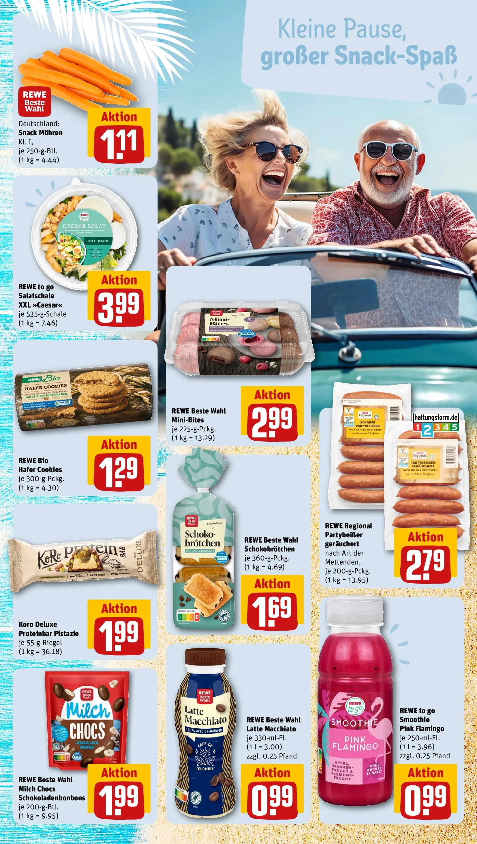 REWE Prospekt ab 13.07.2026 zum Blättern » Angebote | Seite: 17 | Produkte: Milch, Mohren, Zucker, Salat