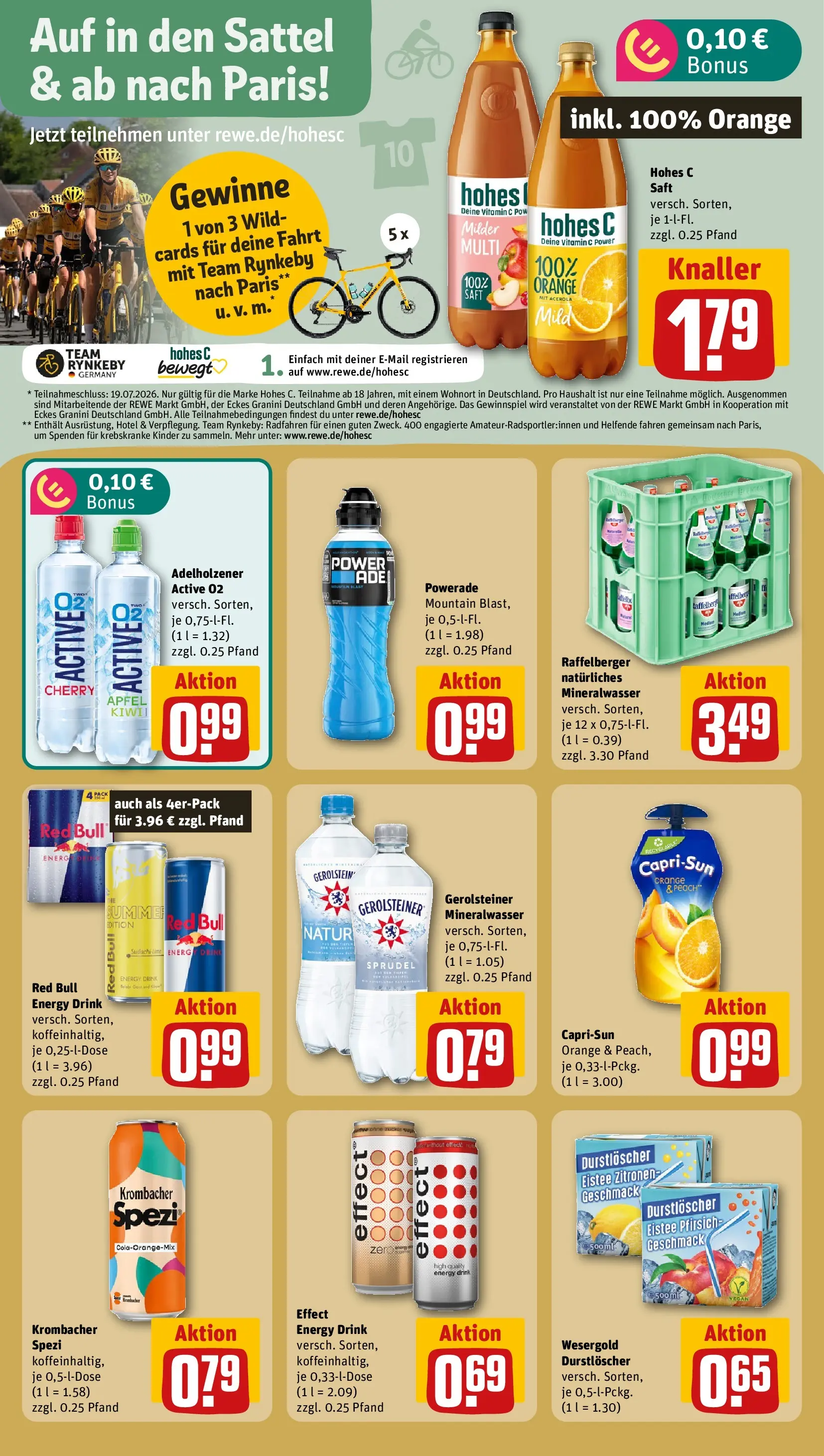 REWE Prospekt ab 13.07.2026 zum Blättern » Angebote | Seite: 18 | Produkte: Energy, Mineralwasser, Granini, Krombacher