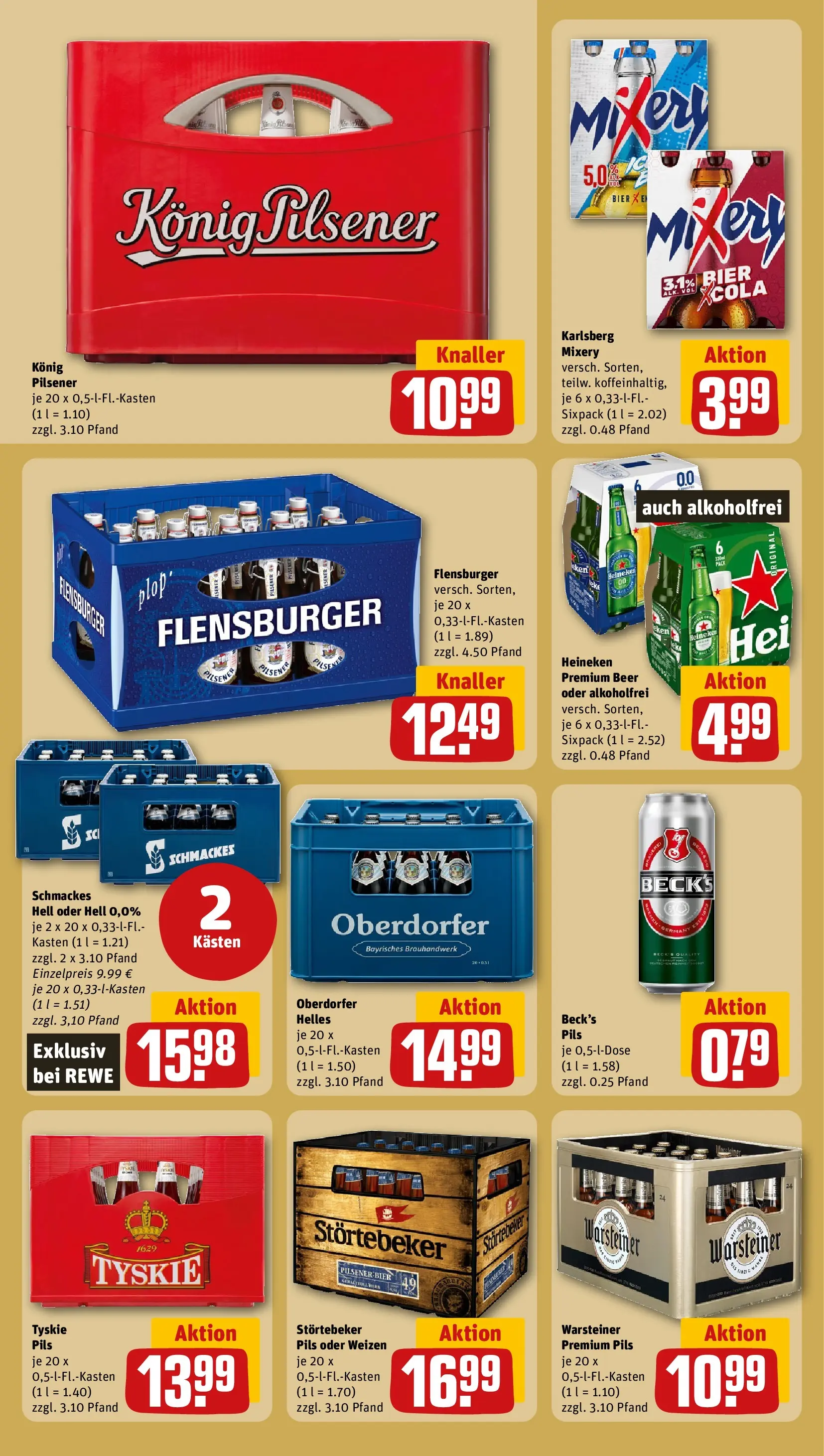 REWE Prospekt ab 13.07.2026 zum Blättern » Angebote | Seite: 19 | Produkte: Tyskie, Bier, Pils, Heineken