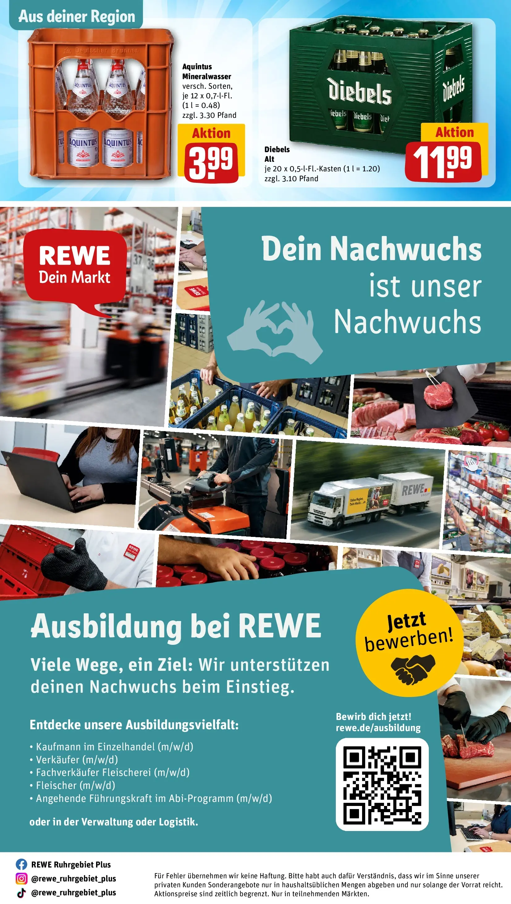 REWE Prospekt ab 13.07.2026 zum Blättern » Angebote | Seite: 28 | Produkte: Mineralwasser, Diebels