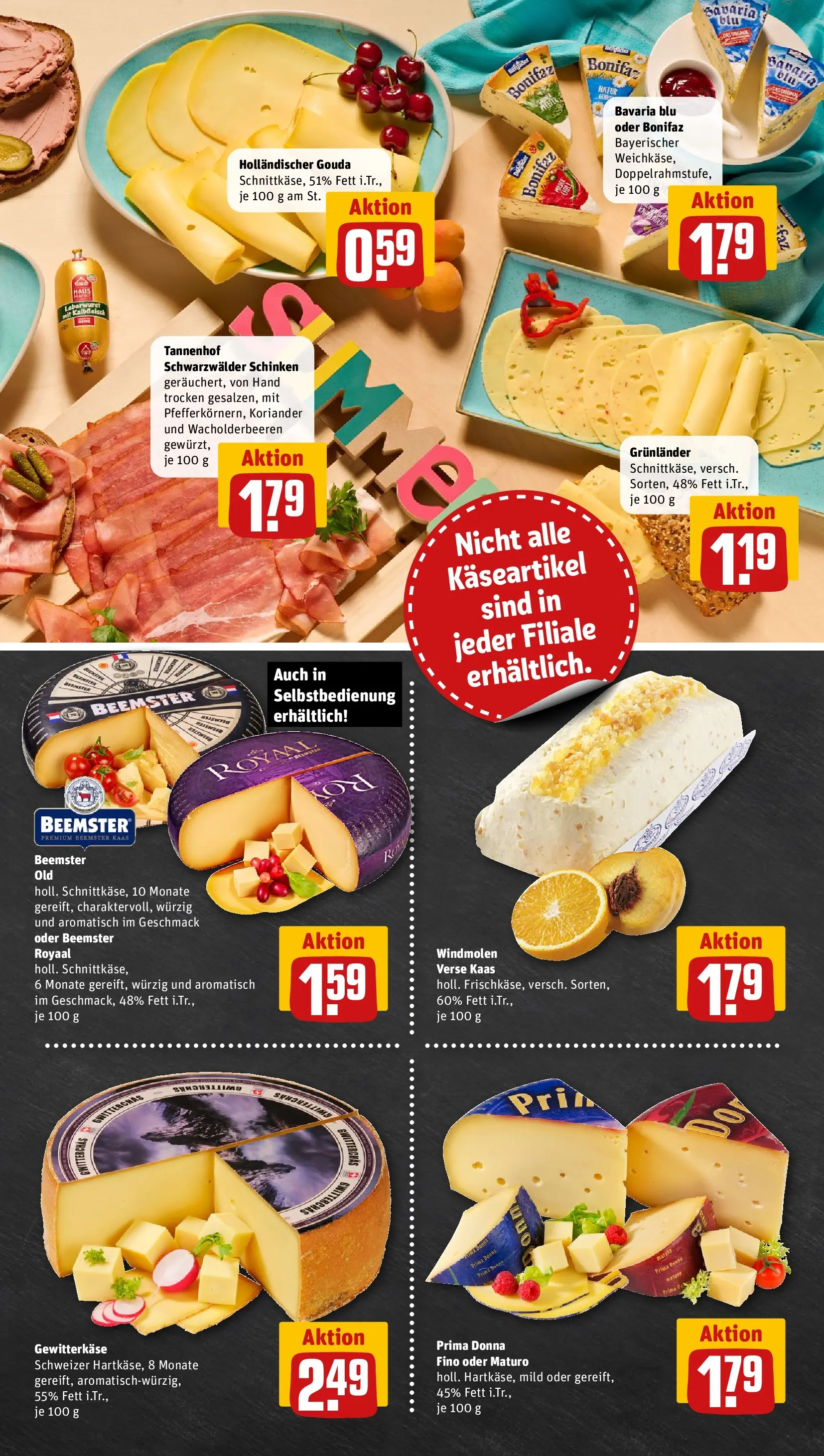 REWE Prospekt ab 13.07.2026 zum Blättern » Angebote | Seite: 9 | Produkte: Gouda, Grunlander, Schinken