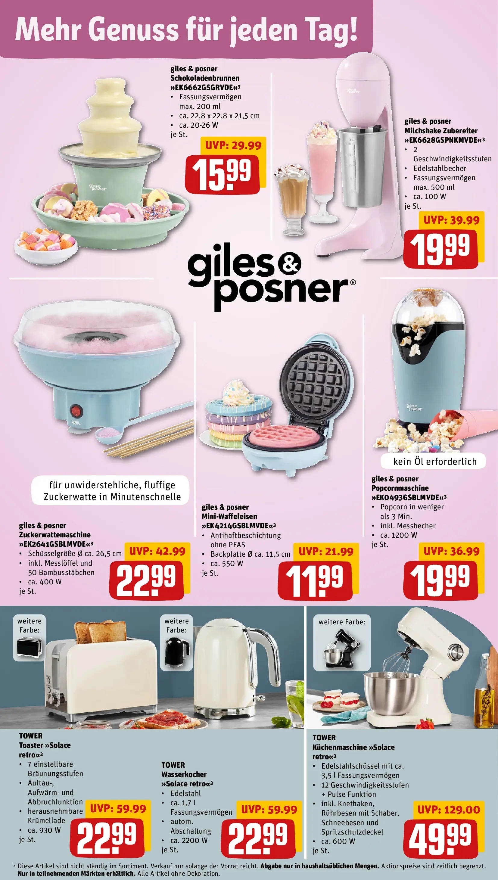 REWE Prospekt ab 13.07.2026 zum Blättern » Angebote | Seite: 33 | Produkte: Wasserkocher, Rührbesen, Toaster, Öl