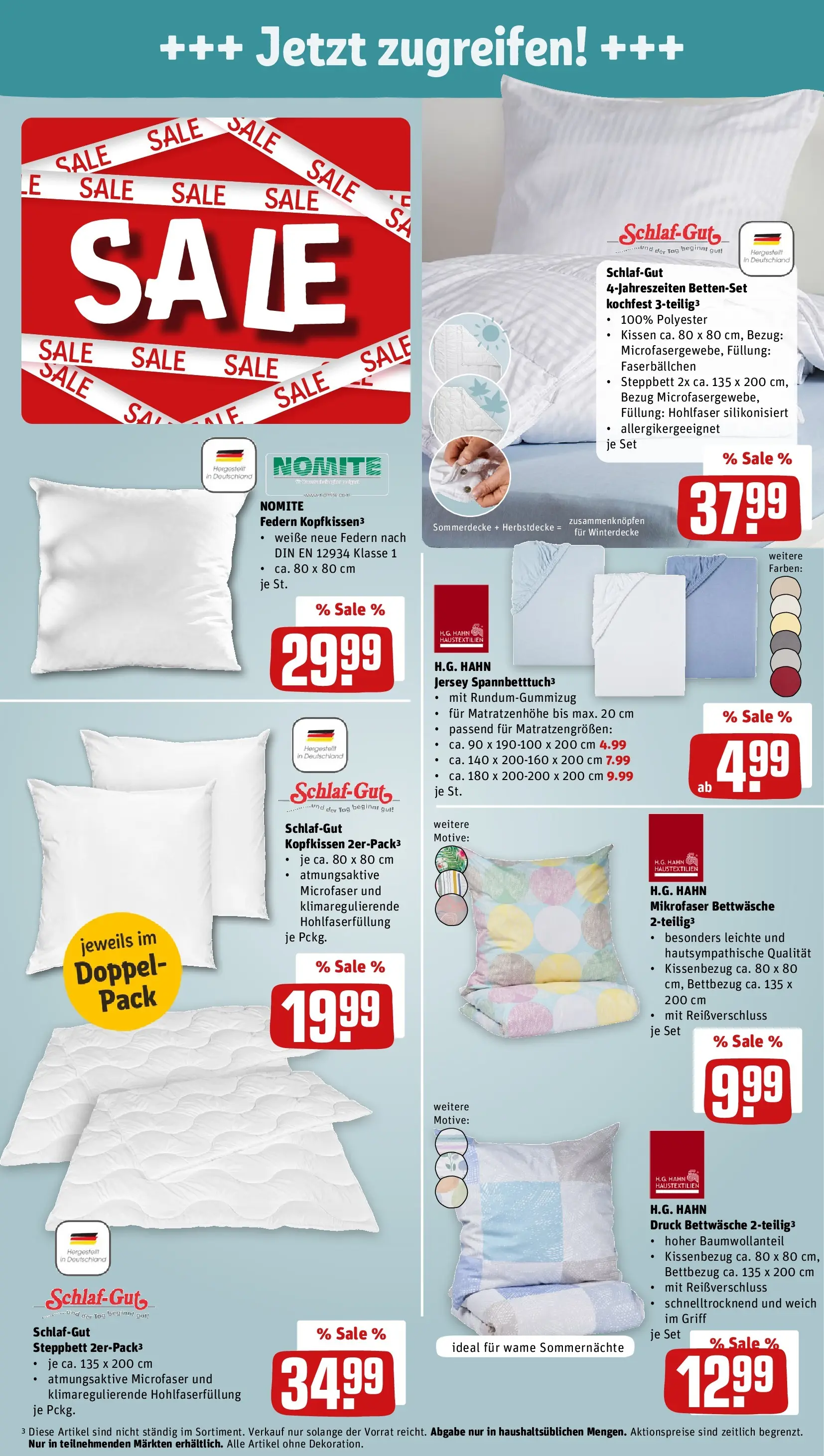 REWE Prospekt ab 13.07.2026 zum Blättern » Angebote | Seite: 36 | Produkte: Kissen, Bettwäsche, Kopfkissen, Bettenset