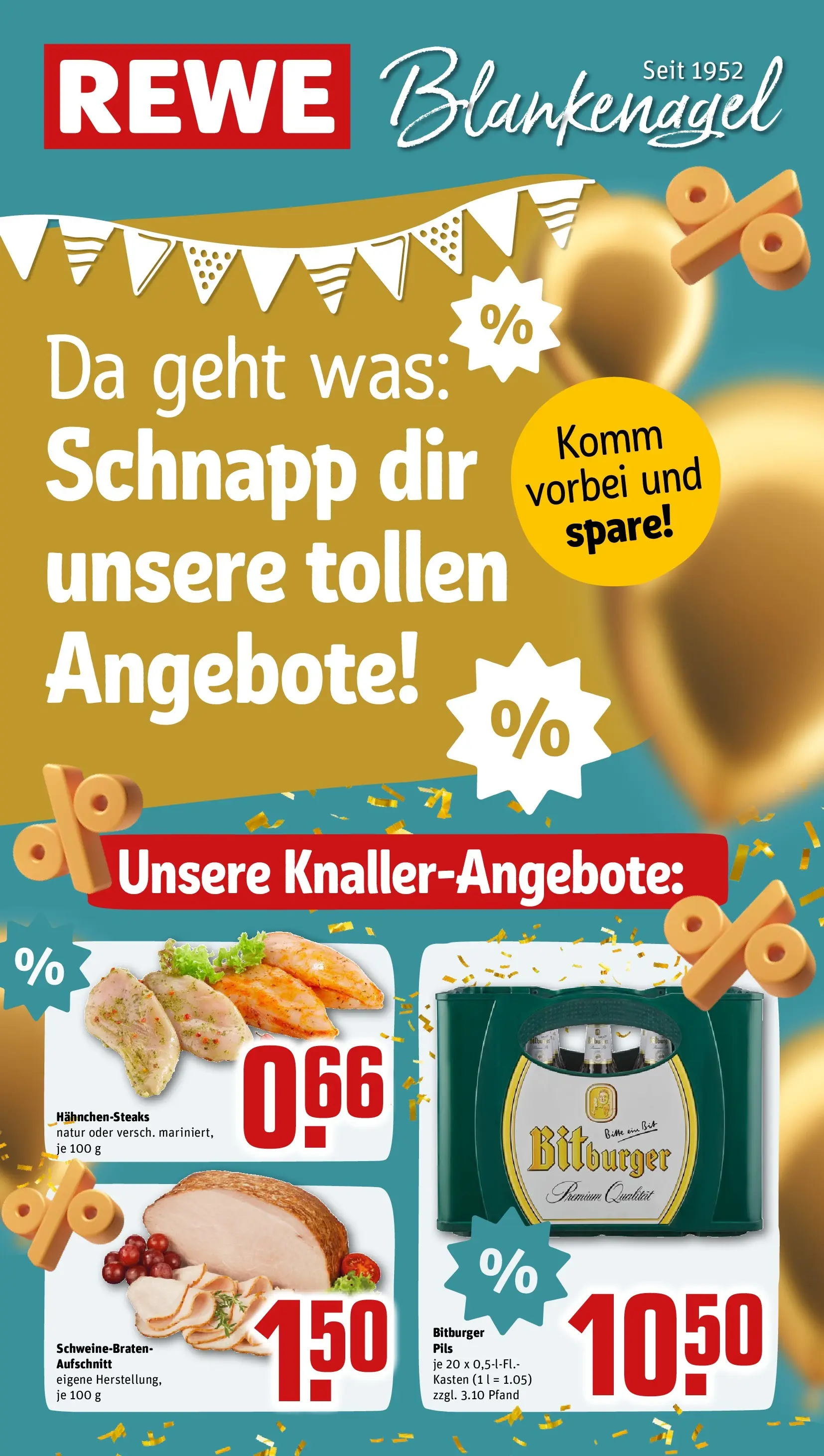 REWE Prospekt ab 13.07.2026 zum Blättern » Angebote | Seite: 1 | Produkte: Bitburger, Pils