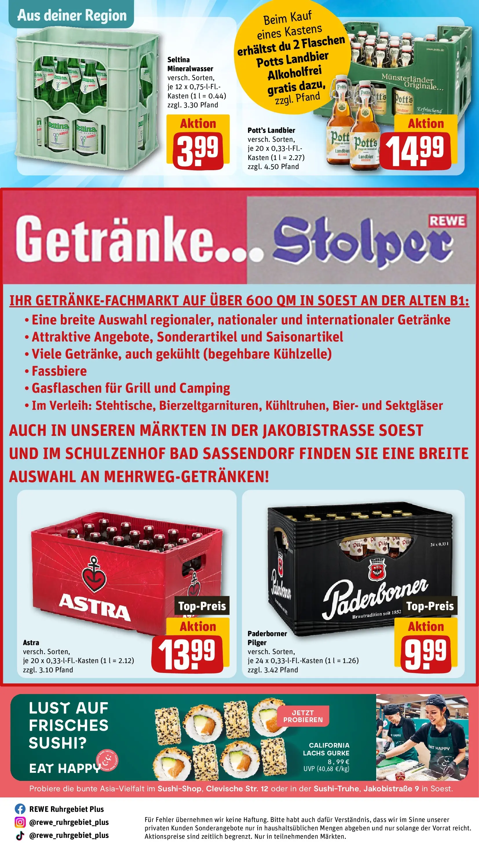 REWE Prospekt ab 13.07.2026 zum Blättern » Angebote | Seite: 28 | Produkte: Grill, Bad, Astra, Mineralwasser
