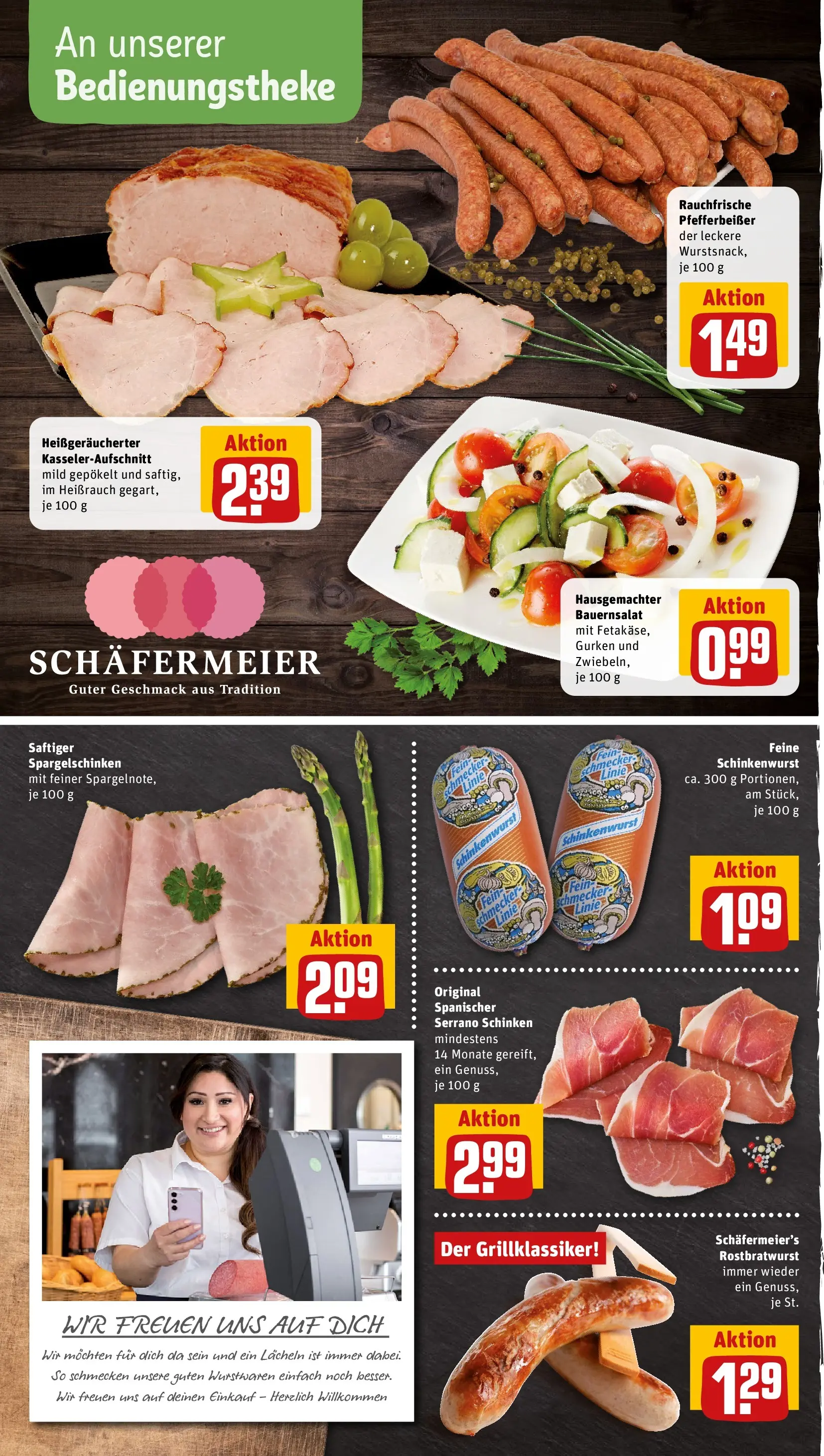 REWE Prospekt ab 13.07.2026 zum Blättern » Angebote | Seite: 8 | Produkte: Serrano schinken, Schinken, Gurken