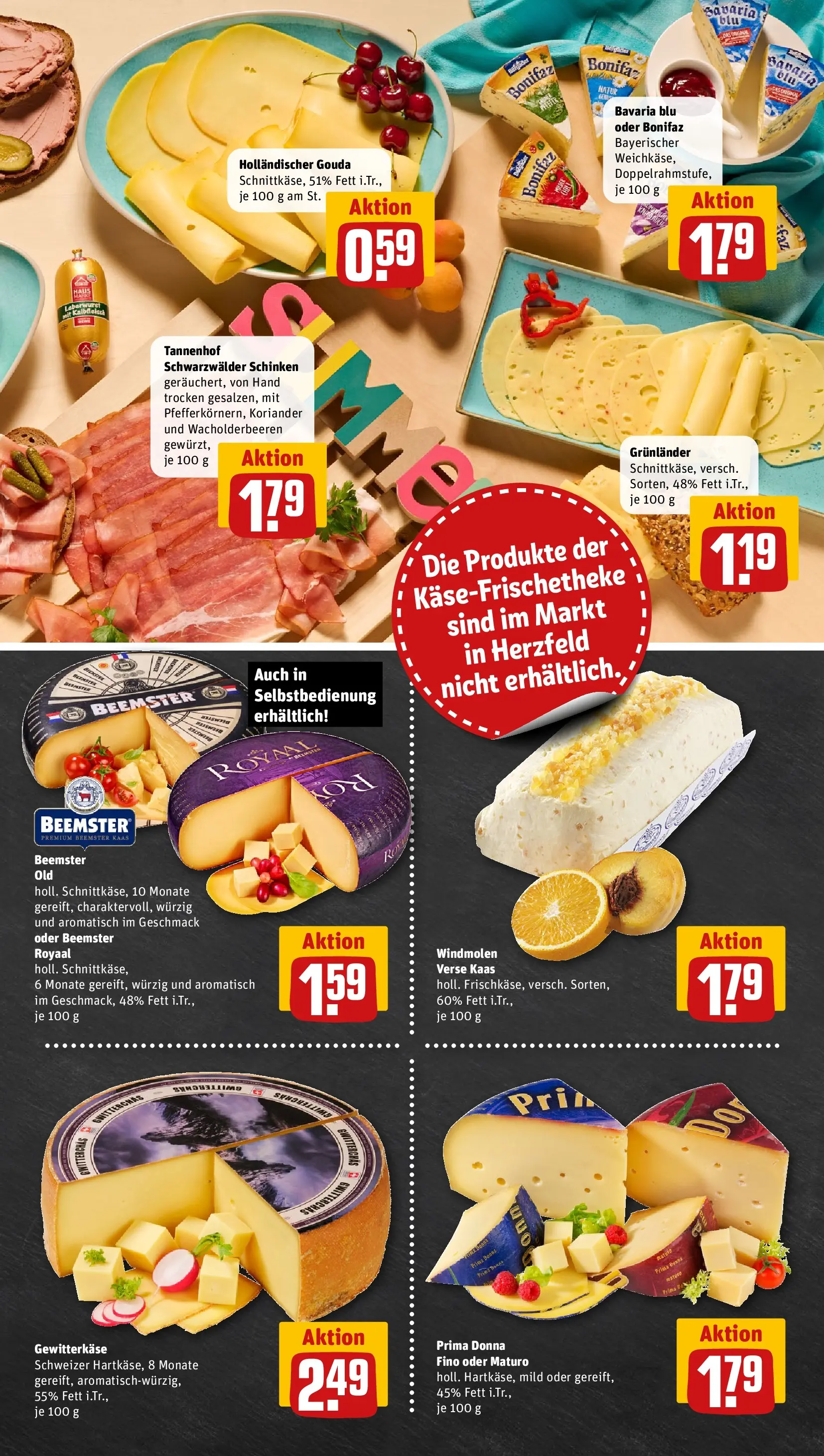 REWE Prospekt ab 13.07.2026 zum Blättern » Angebote | Seite: 9 | Produkte: Gouda, Grunlander, Schinken