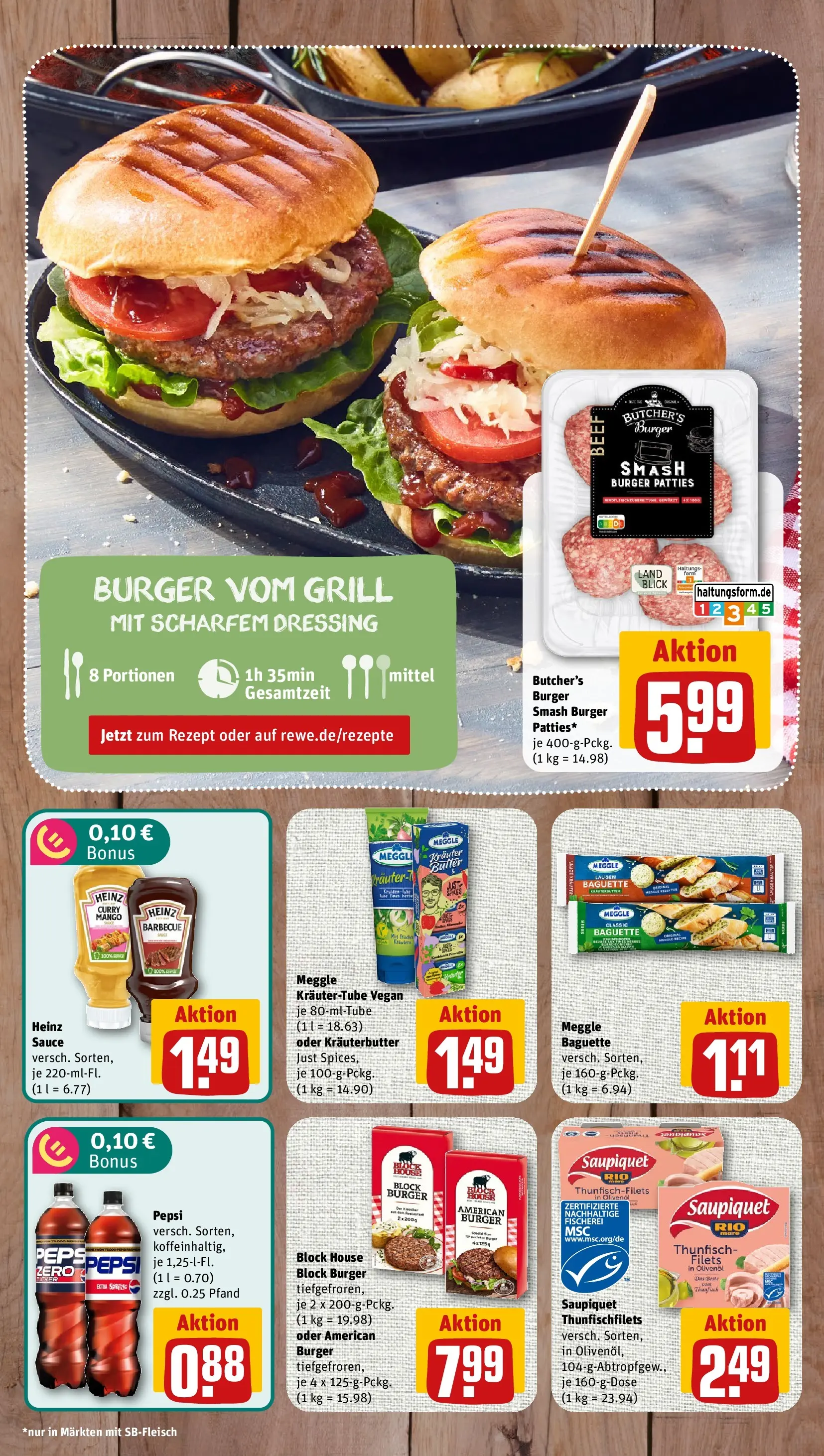 REWE Prospekt ab 13.07.2026 zum Blättern » Angebote | Seite: 2 | Produkte: Grill, Kräuterbutter, Mango, Pepsi