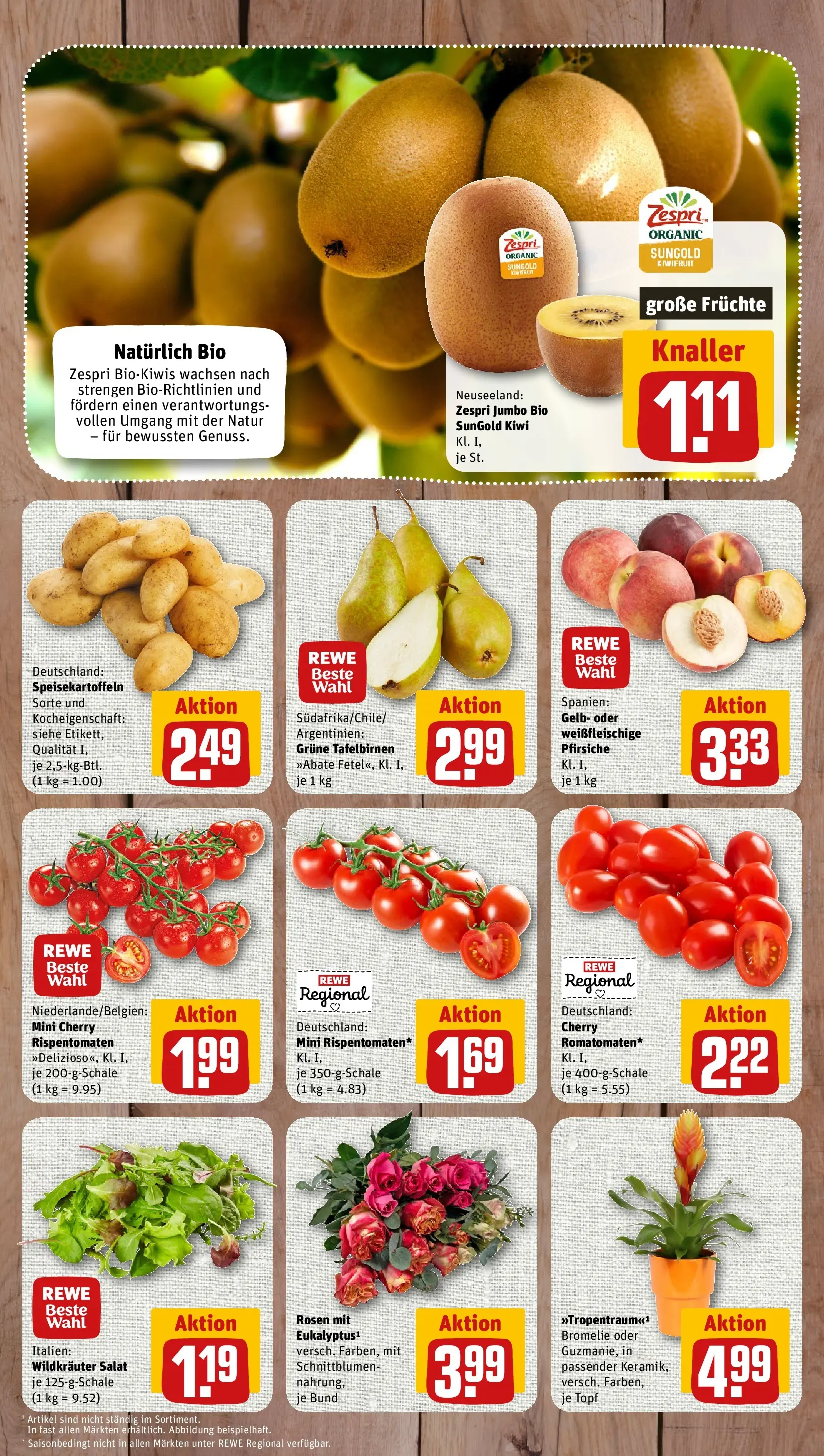 REWE Prospekt ab 13.07.2026 zum Blättern » Angebote | Seite: 3 | Produkte: Kiwi, Salat