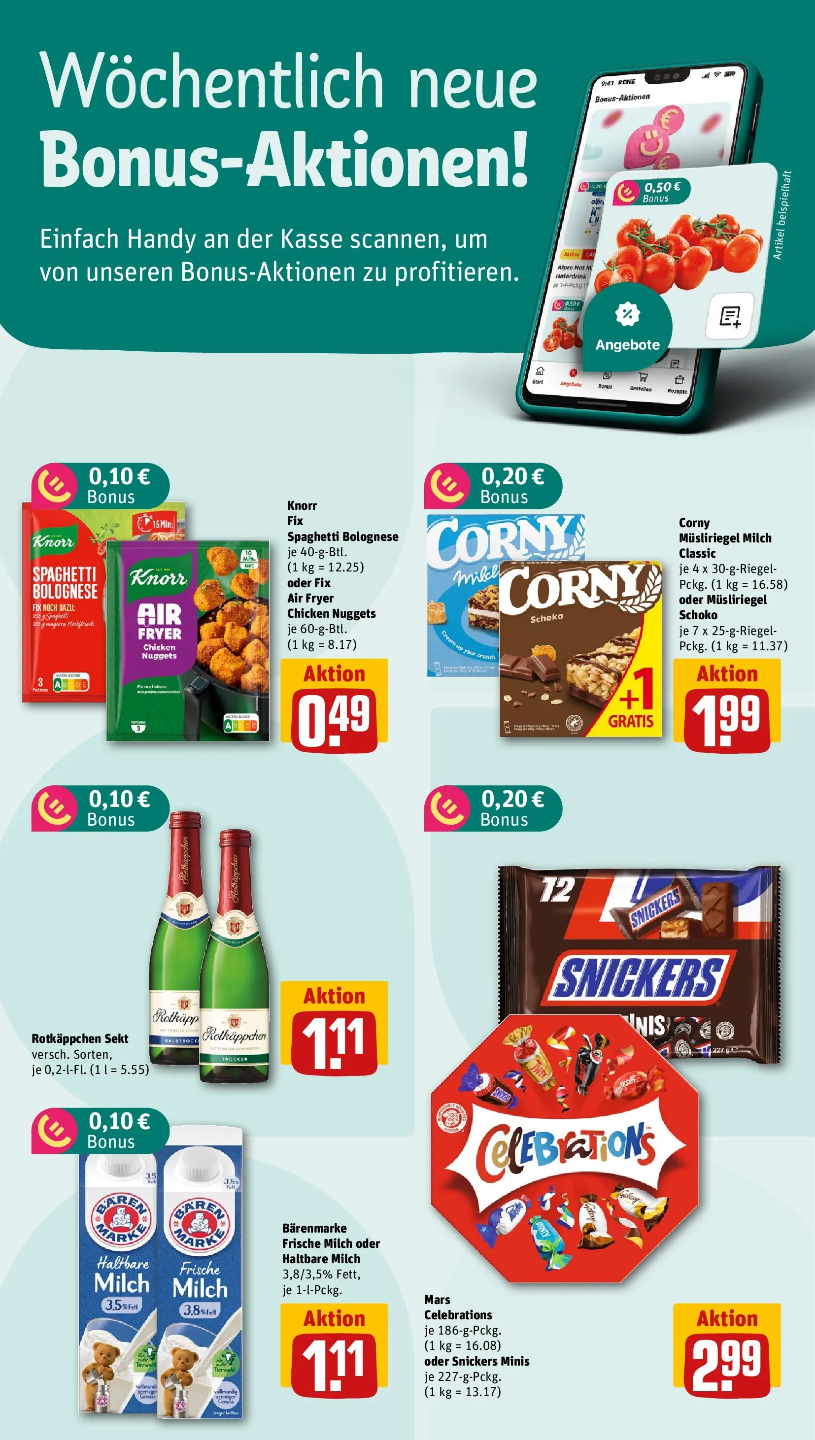 REWE Prospekt ab 12.07.2026 zum Blättern » Angebote | Seite: 2 | Produkte: Sekt, Haltbare milch, Mars, Haferdrink