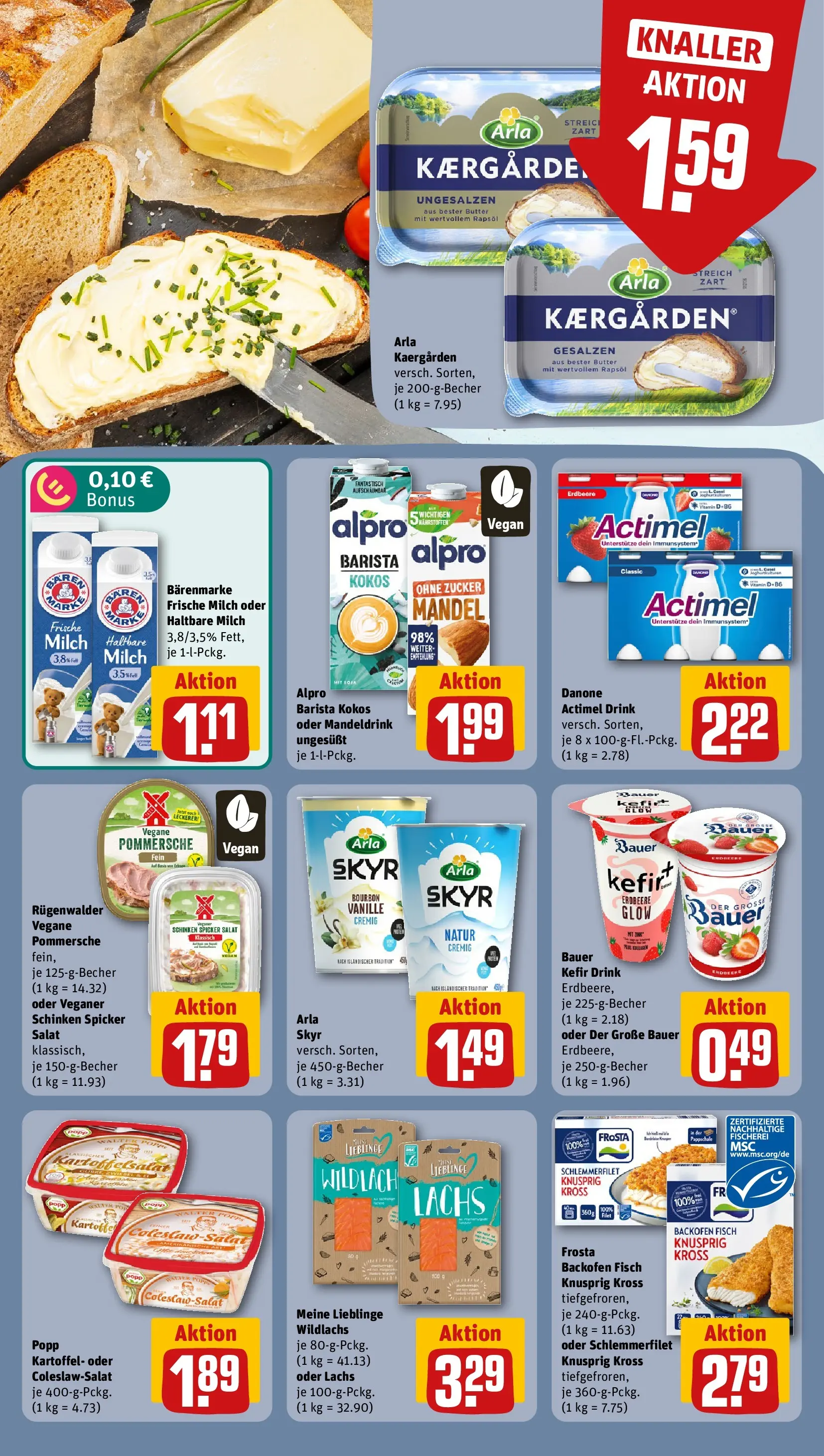 REWE Prospekt ab 12.07.2026 zum Blättern » Angebote | Seite: 12 | Produkte: Skyr, Arla skyr, Alpro, Zucker