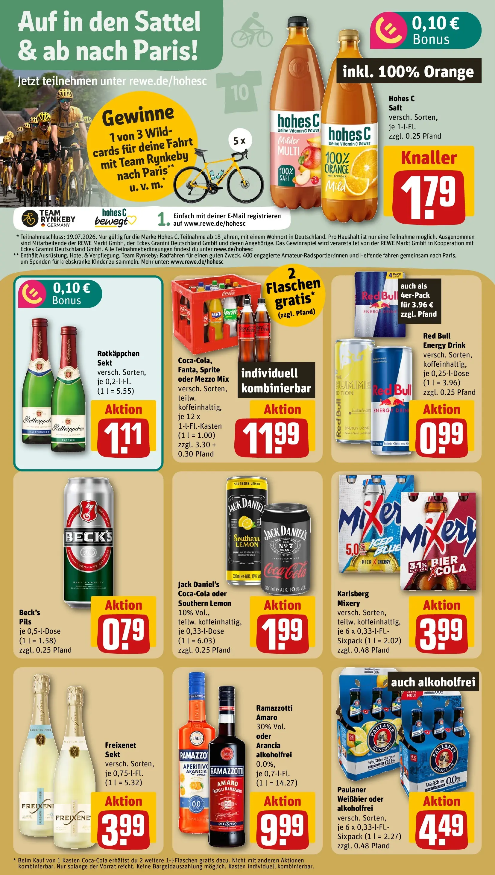 REWE Prospekt ab 12.07.2026 zum Blättern » Angebote | Seite: 13 | Produkte: Mezzo mix, Weißbier, Mixery, Saft