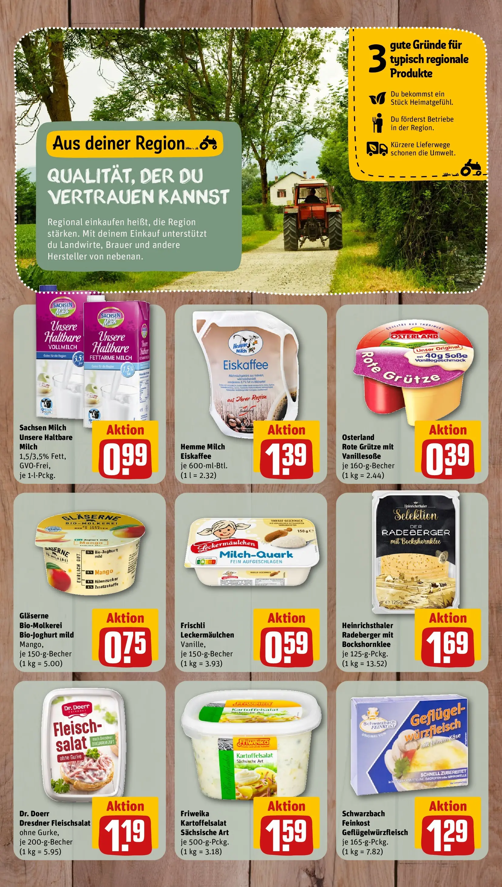 REWE Prospekt ab 13.07.2026 zum Blättern » Angebote | Seite: 8 | Produkte: Mikrowelle, Milch, Mango, Salat