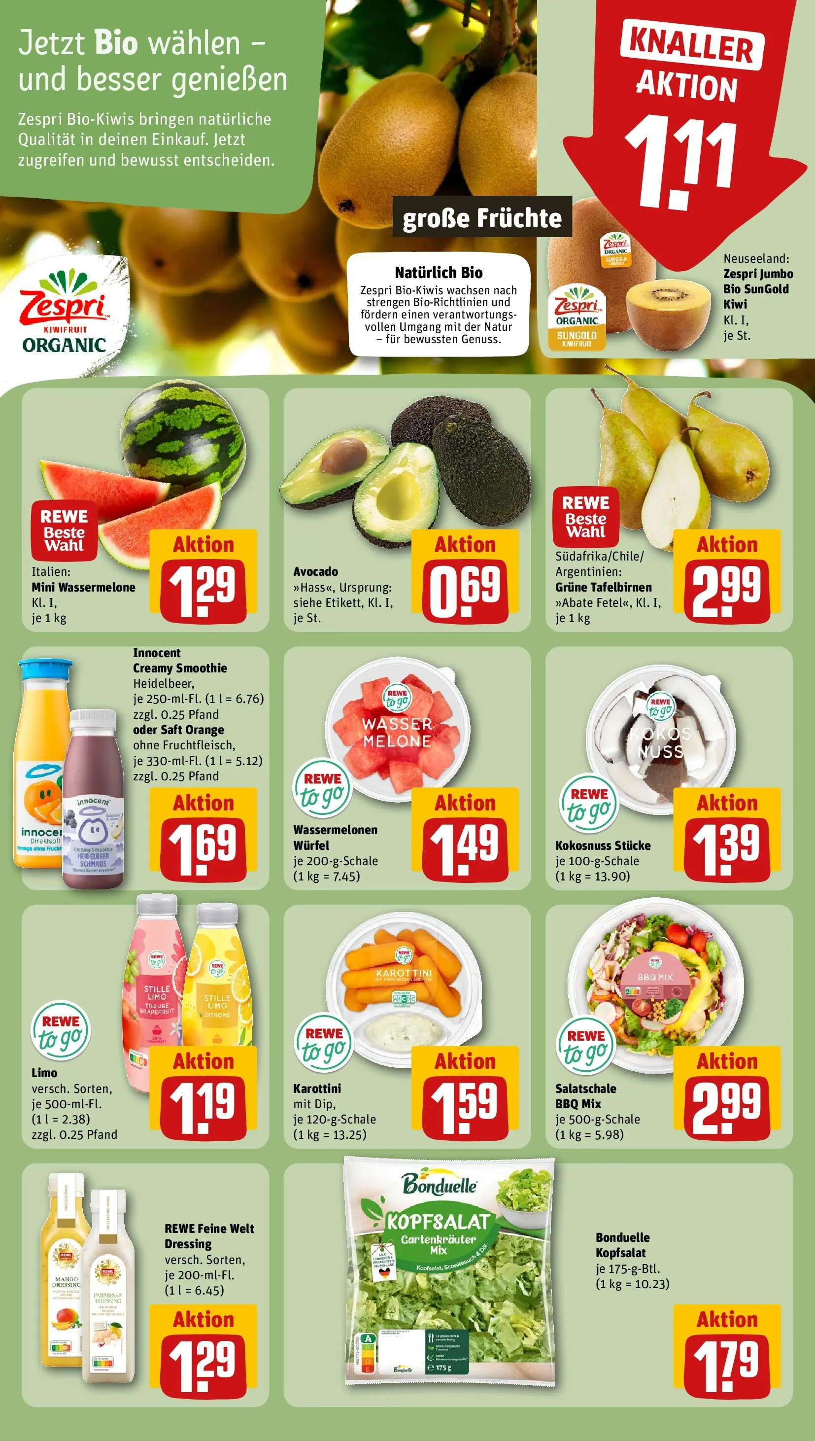 REWE Prospekt ab 12.07.2026 zum Blättern » Angebote | Seite: 6 | Produkte: Dressing, Avocado, Saft, Kiwi