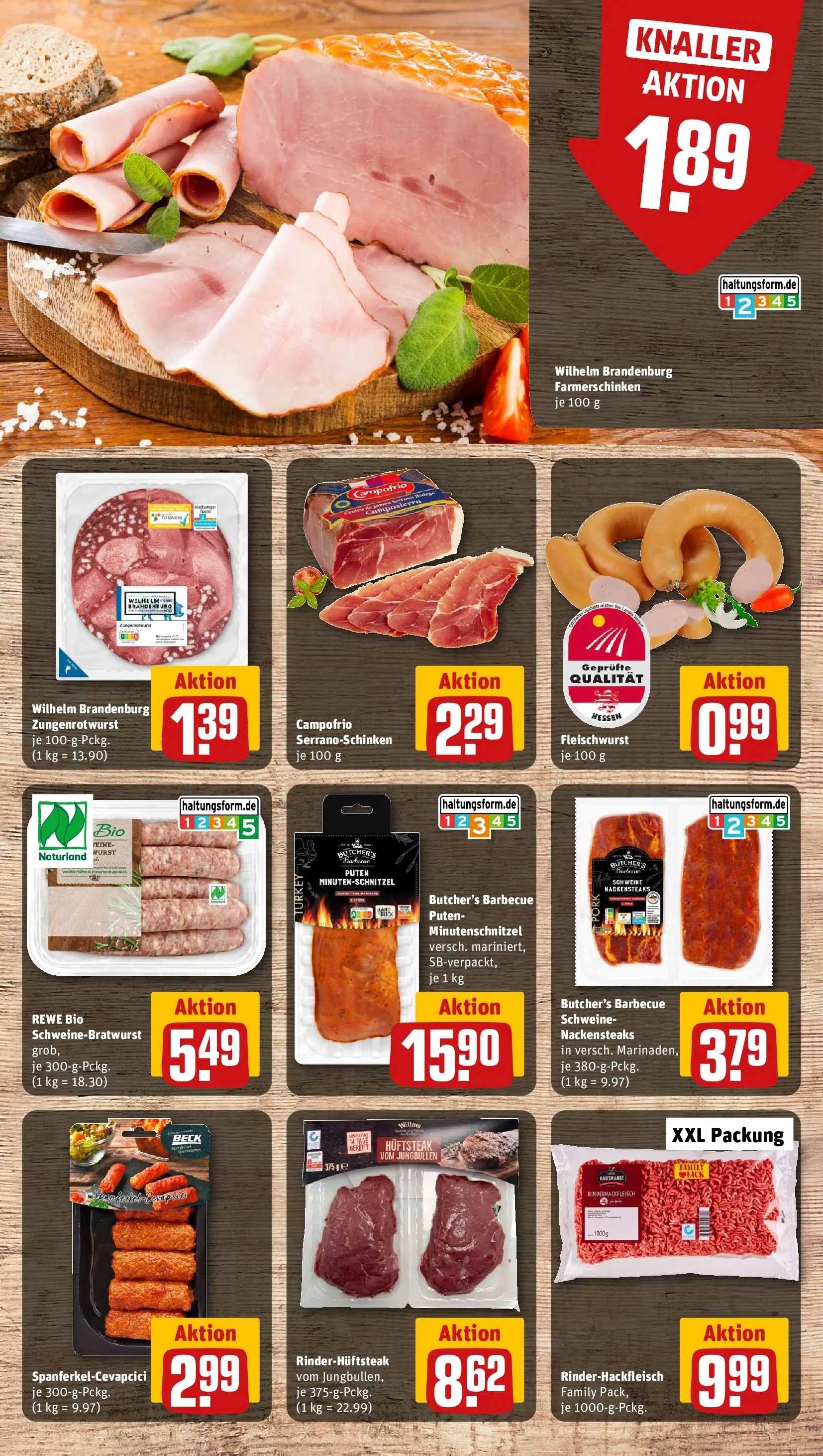 REWE Prospekt ab 12.07.2026 zum Blättern » Angebote | Seite: 8 | Produkte: Nackensteaks, Wurst