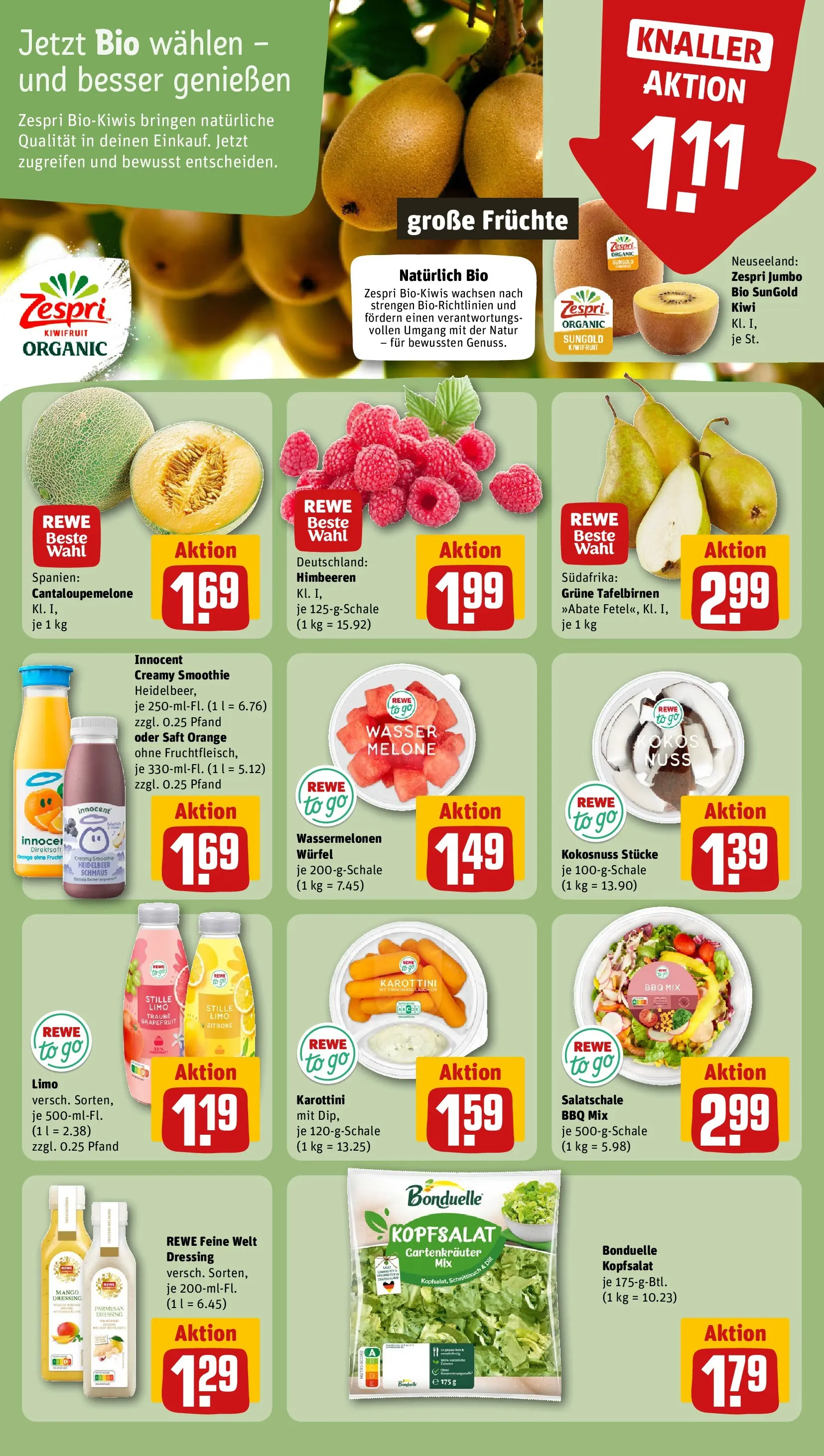 REWE Prospekt ab 12.07.2026 zum Blättern » Angebote | Seite: 6 | Produkte: Dressing, Zitrone, Saft, Kiwi