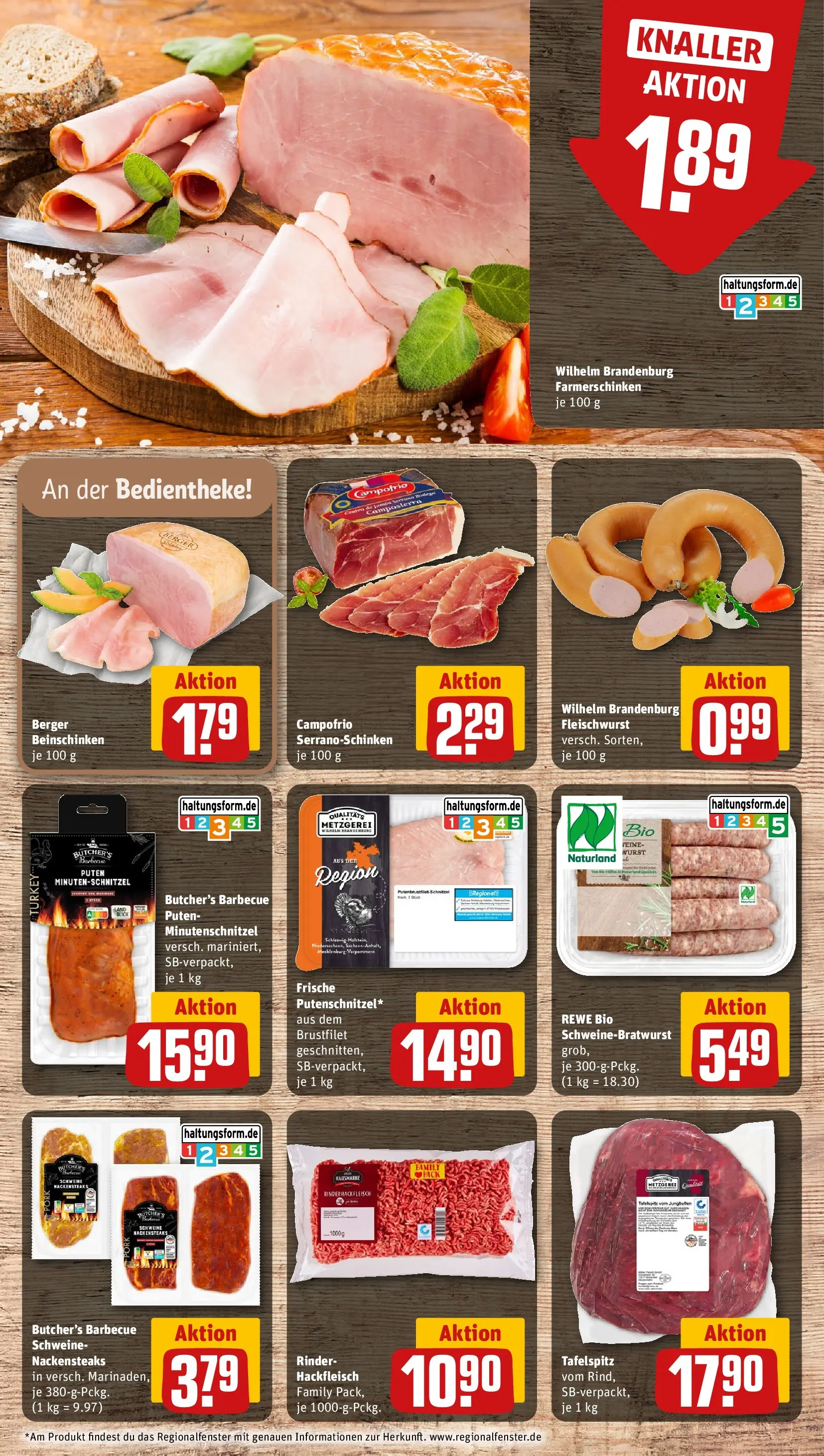 REWE Prospekt ab 12.07.2026 zum Blättern » Angebote | Seite: 8 | Produkte: Nackensteaks, Tafelspitz, Wurst, Hackfleisch