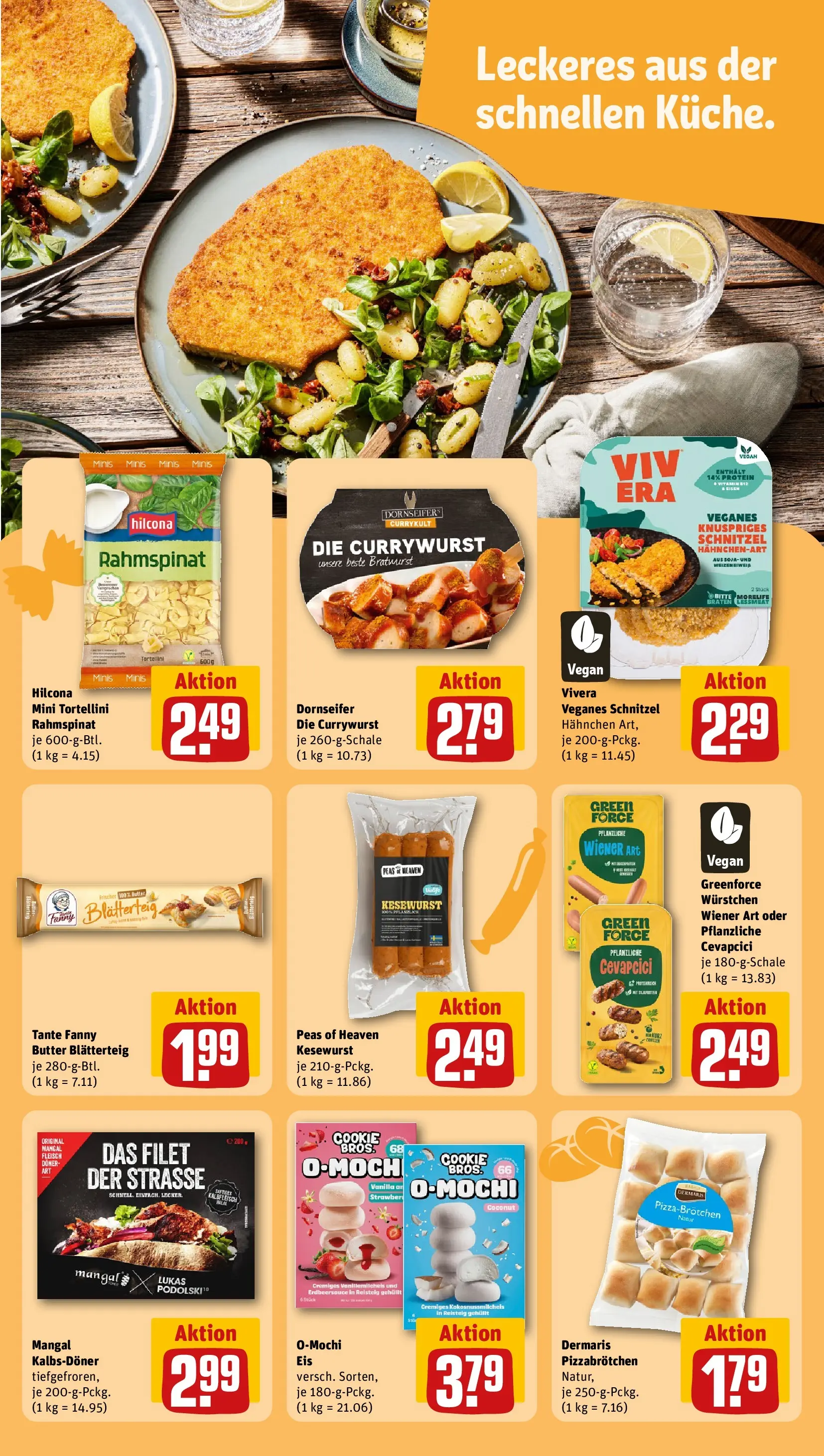 REWE Prospekt ab 13.07.2026 zum Blättern » Angebote | Seite: 15 | Produkte: Hahnchen, Bratwurst, Cevapcici, Fleisch