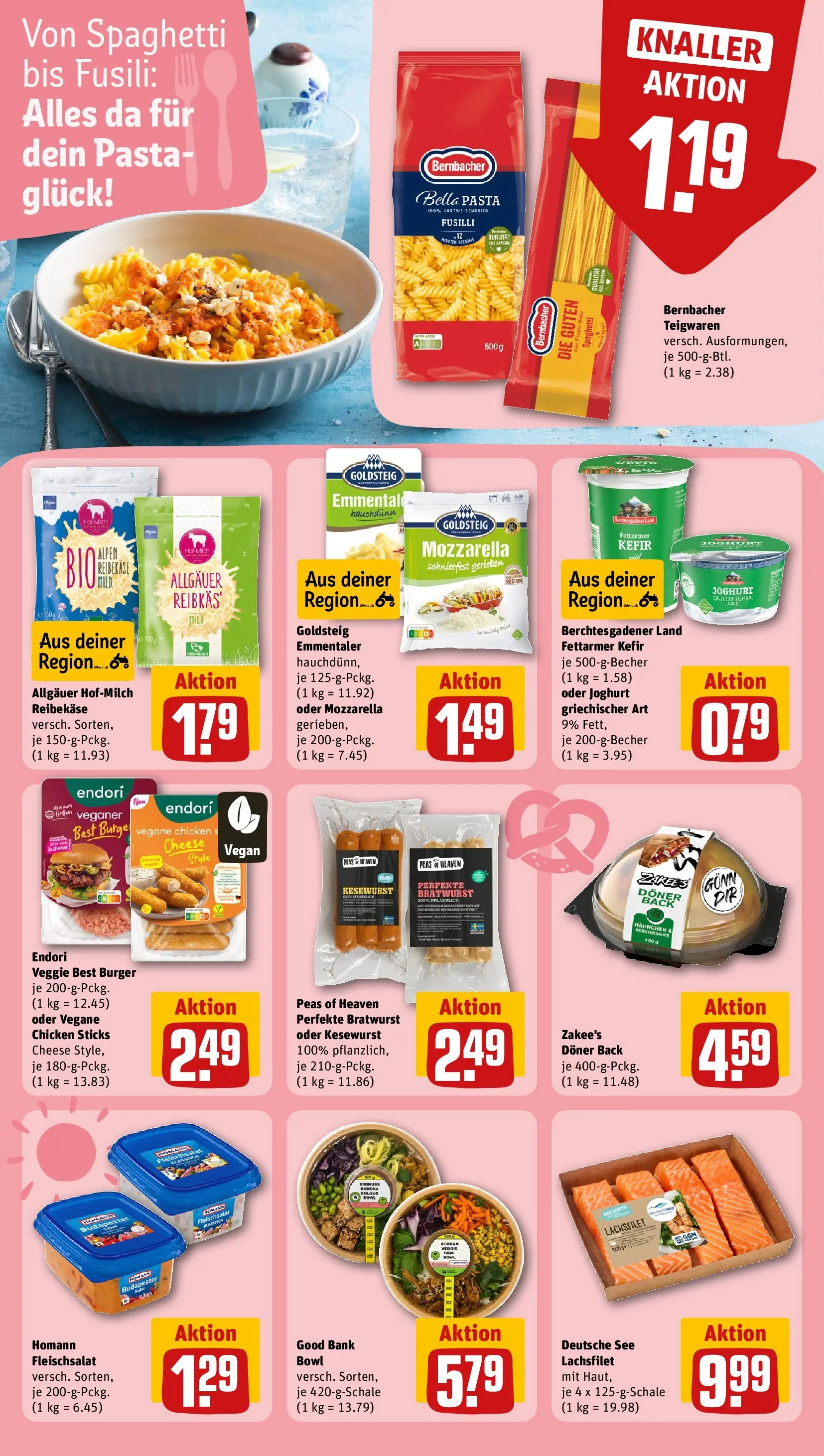 REWE Prospekt ab 13.07.2026 zum Blättern » Angebote | Seite: 12 | Produkte: Kefir, Joghurt, Mozzarella, Reibekase