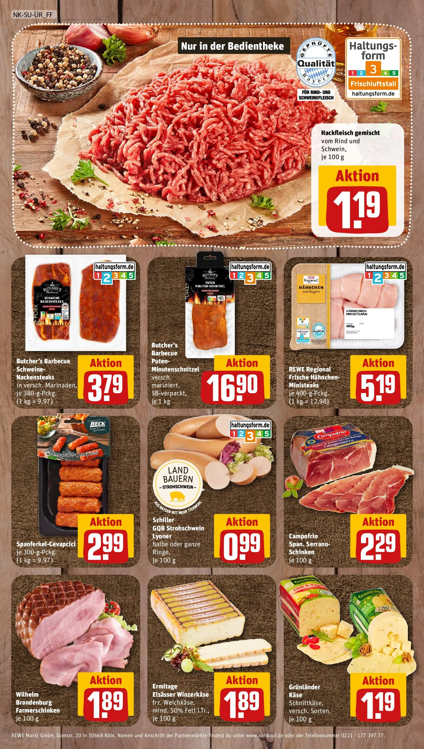 REWE Prospekt ab 13.07.2026 zum Blättern » Angebote | Seite: 8 | Produkte: Hahnchen, Wasser, Chili, Schweinefleisch
