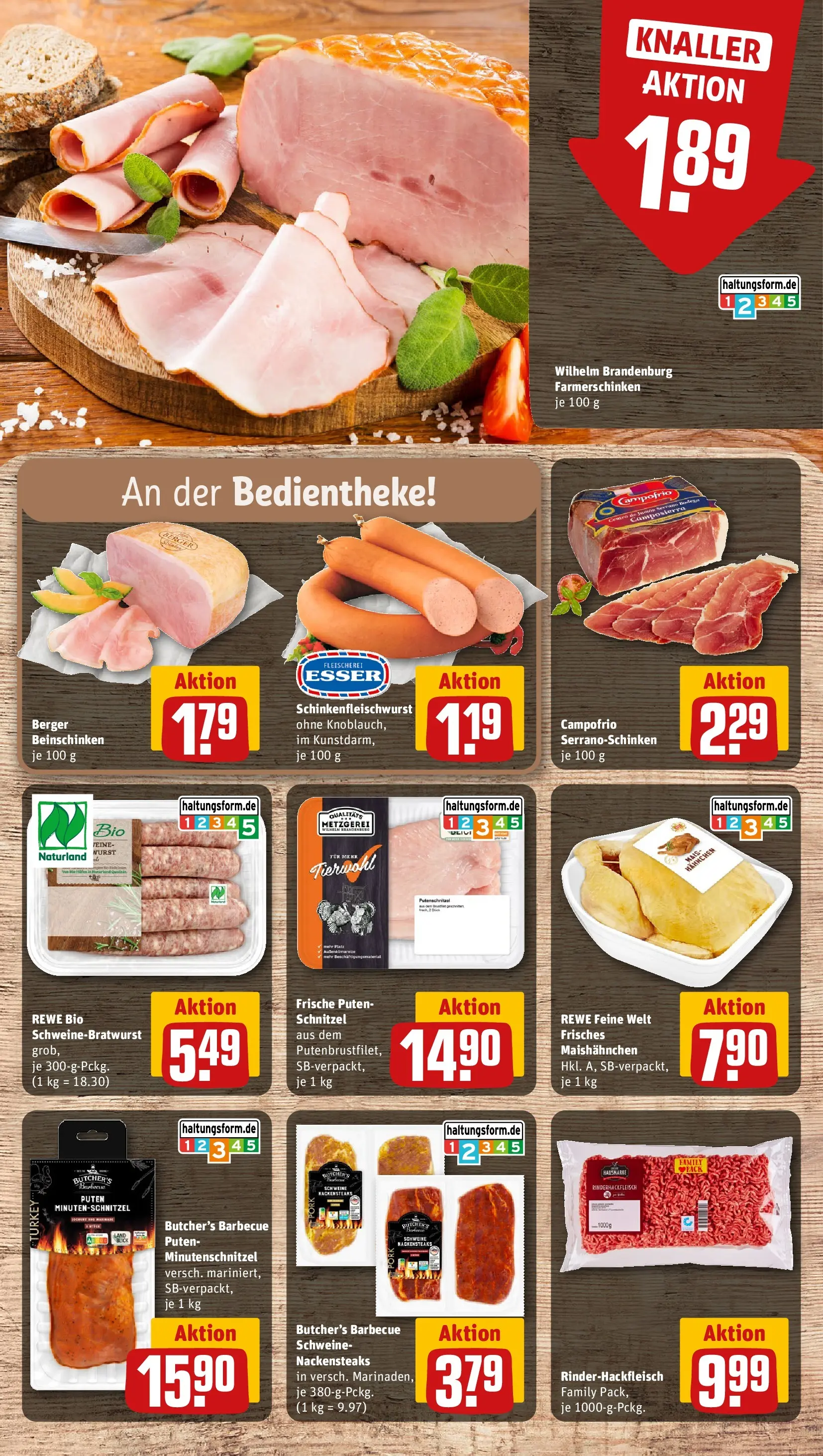 REWE Prospekt ab 12.07.2026 zum Blättern » Angebote | Seite: 8 | Produkte: Nackensteaks, Hahnchen, Schnitzel, Wurst