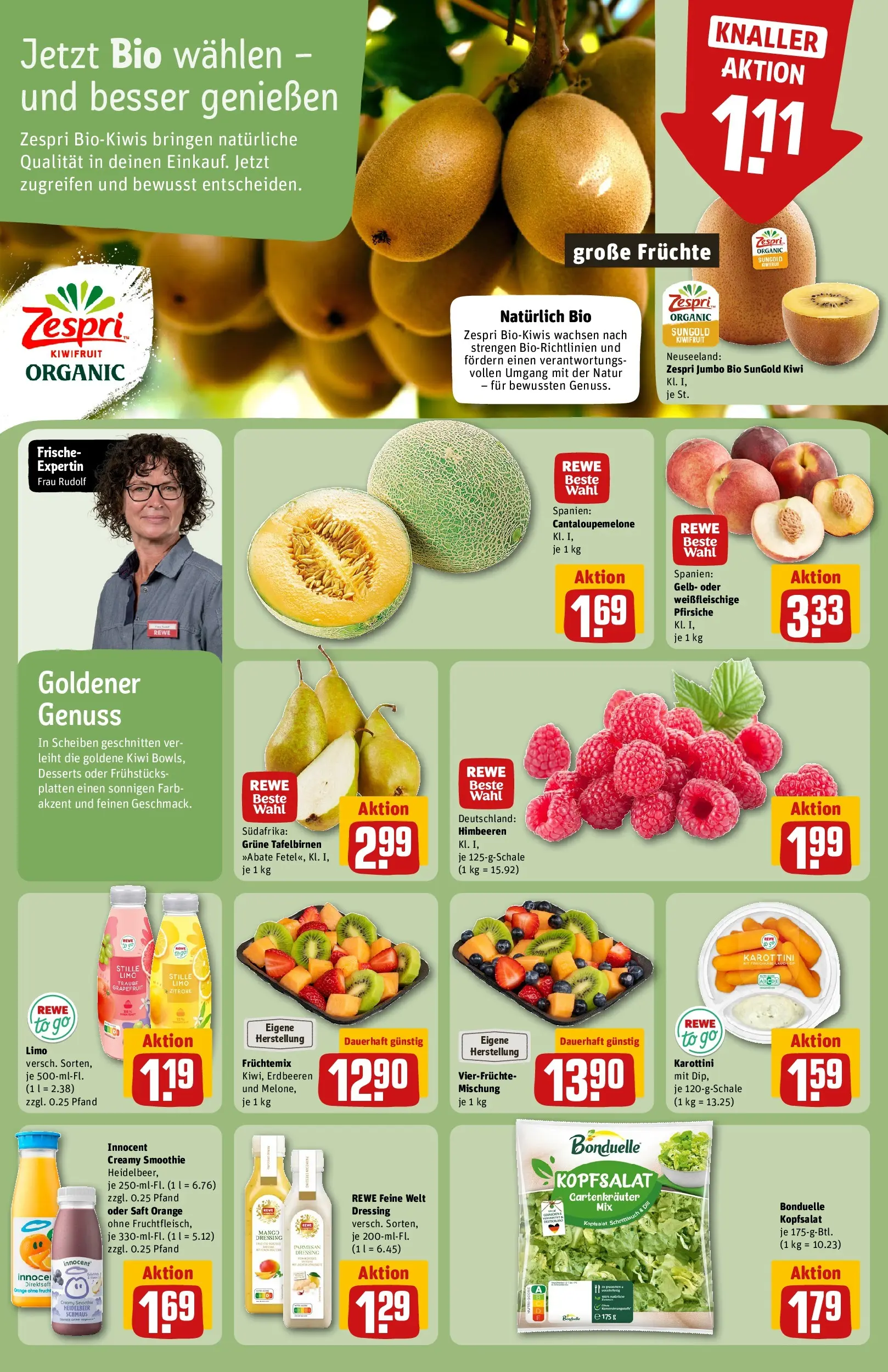 REWE Prospekt ab 13.07.2026 zum Blättern » Angebote | Seite: 6 | Produkte: Himbeeren, Dressing, Grapefruit, Mango