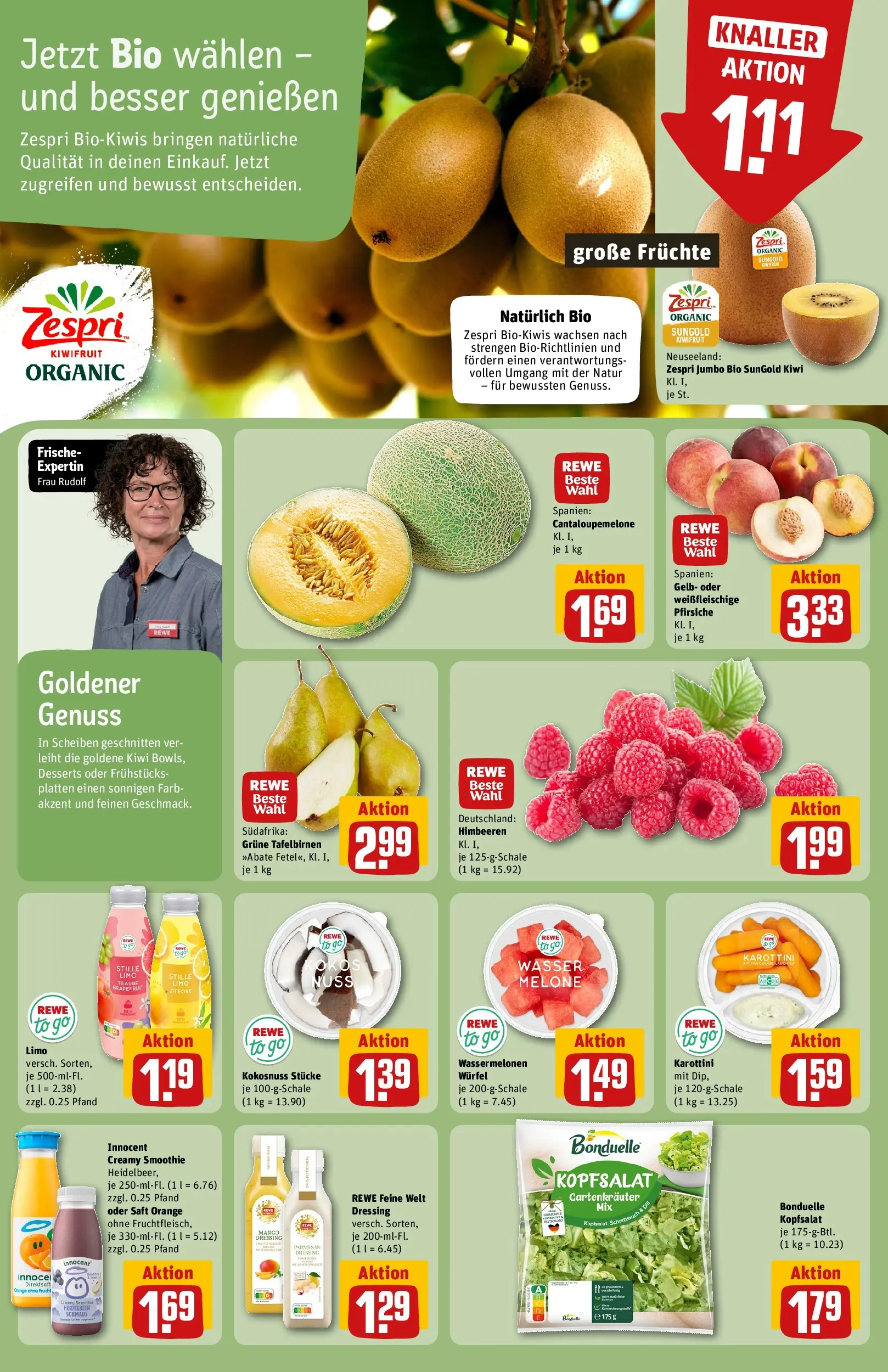 REWE Prospekt ab 13.07.2026 zum Blättern » Angebote | Seite: 6 | Produkte: Dressing, Grapefruit, Melone, Kiwi