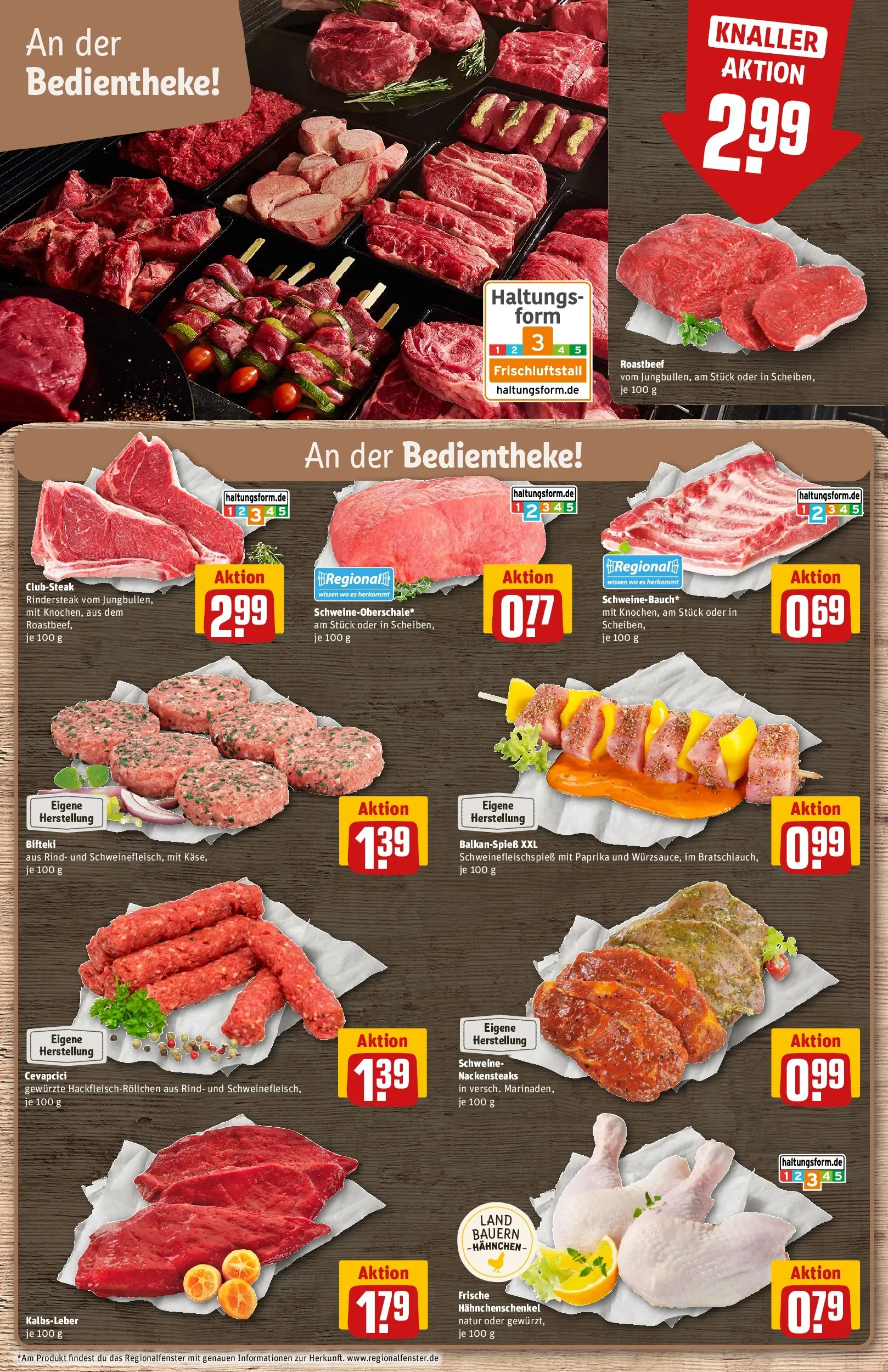 REWE Prospekt ab 13.07.2026 zum Blättern » Angebote | Seite: 8 | Produkte: Cevapcici, Roastbeef, Kalbsleber, Paprika