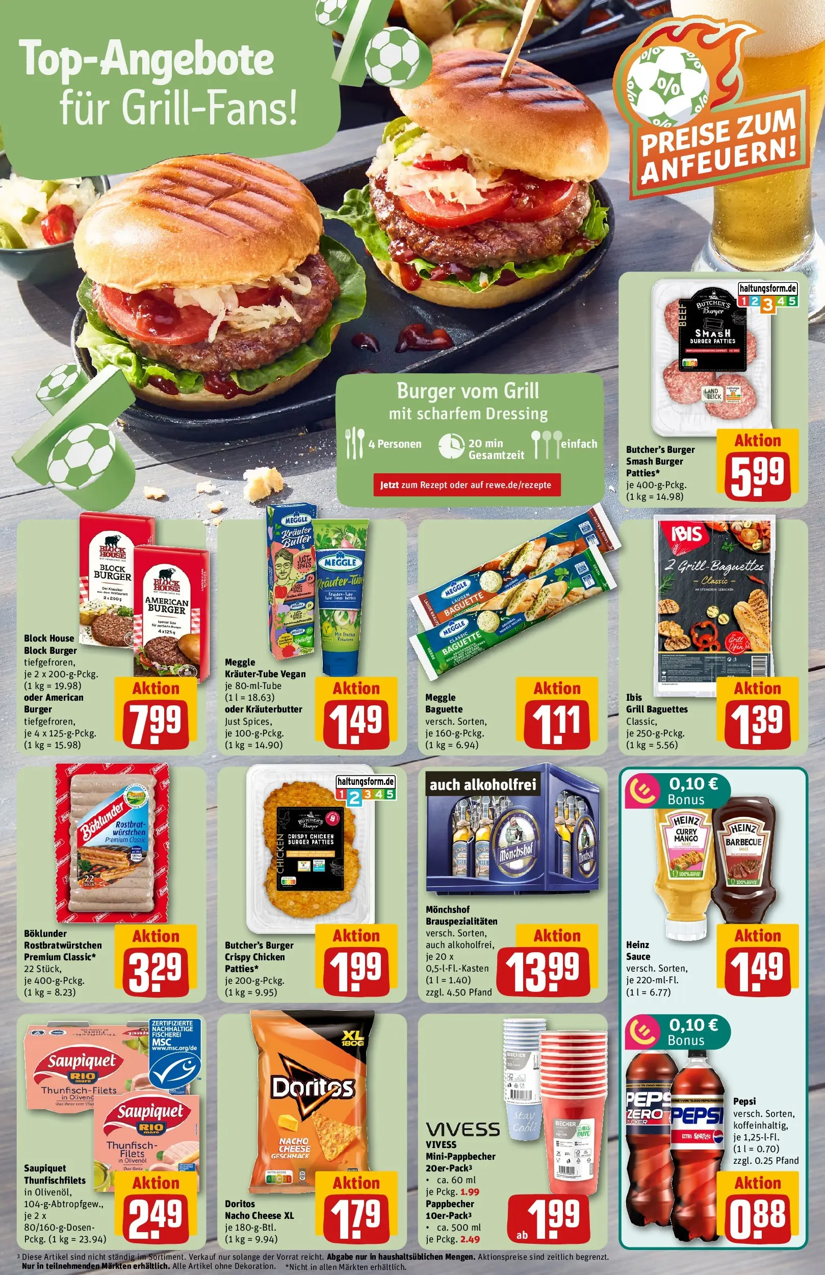 REWE Prospekt ab 13.07.2026 zum Blättern » Angebote | Seite: 15 | Produkte: Monchshof, Thunfisch, Olivenol, Kräuterbutter