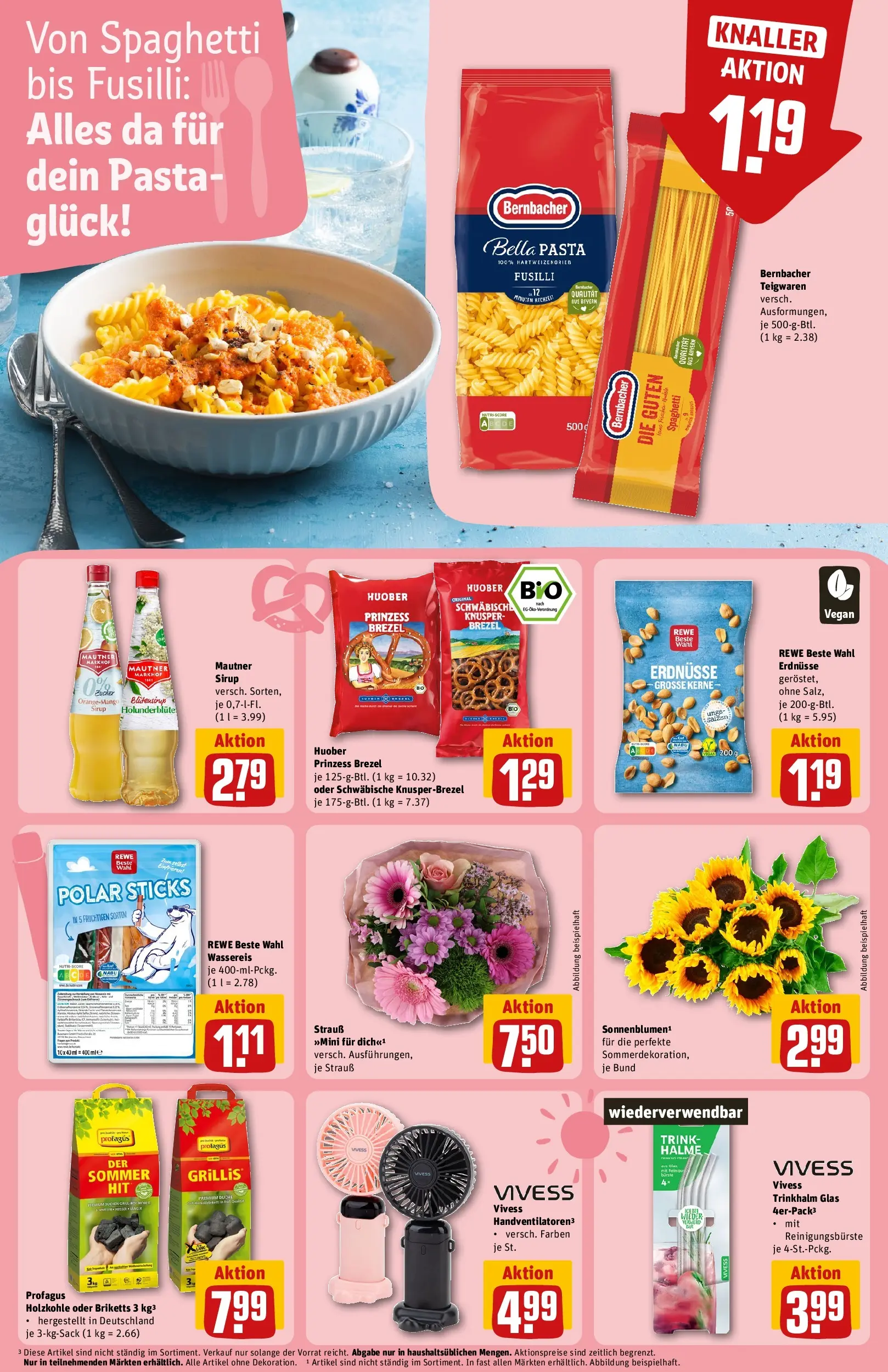 REWE Prospekt ab 13.07.2026 zum Blättern » Angebote | Seite: 18 | Produkte: Erdnüsse, Sirup, Zucker, Pasta