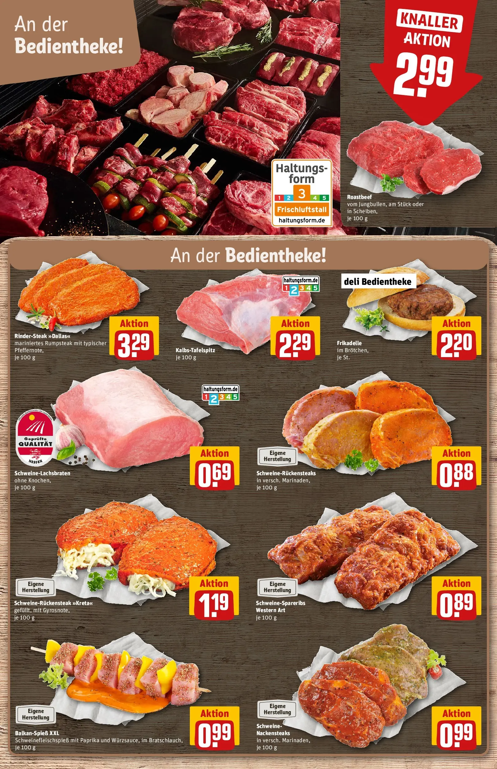 REWE Prospekt ab 13.07.2026 zum Blättern » Angebote | Seite: 8 | Produkte: Nackensteaks, Rumpsteak, Roastbeef, Paprika