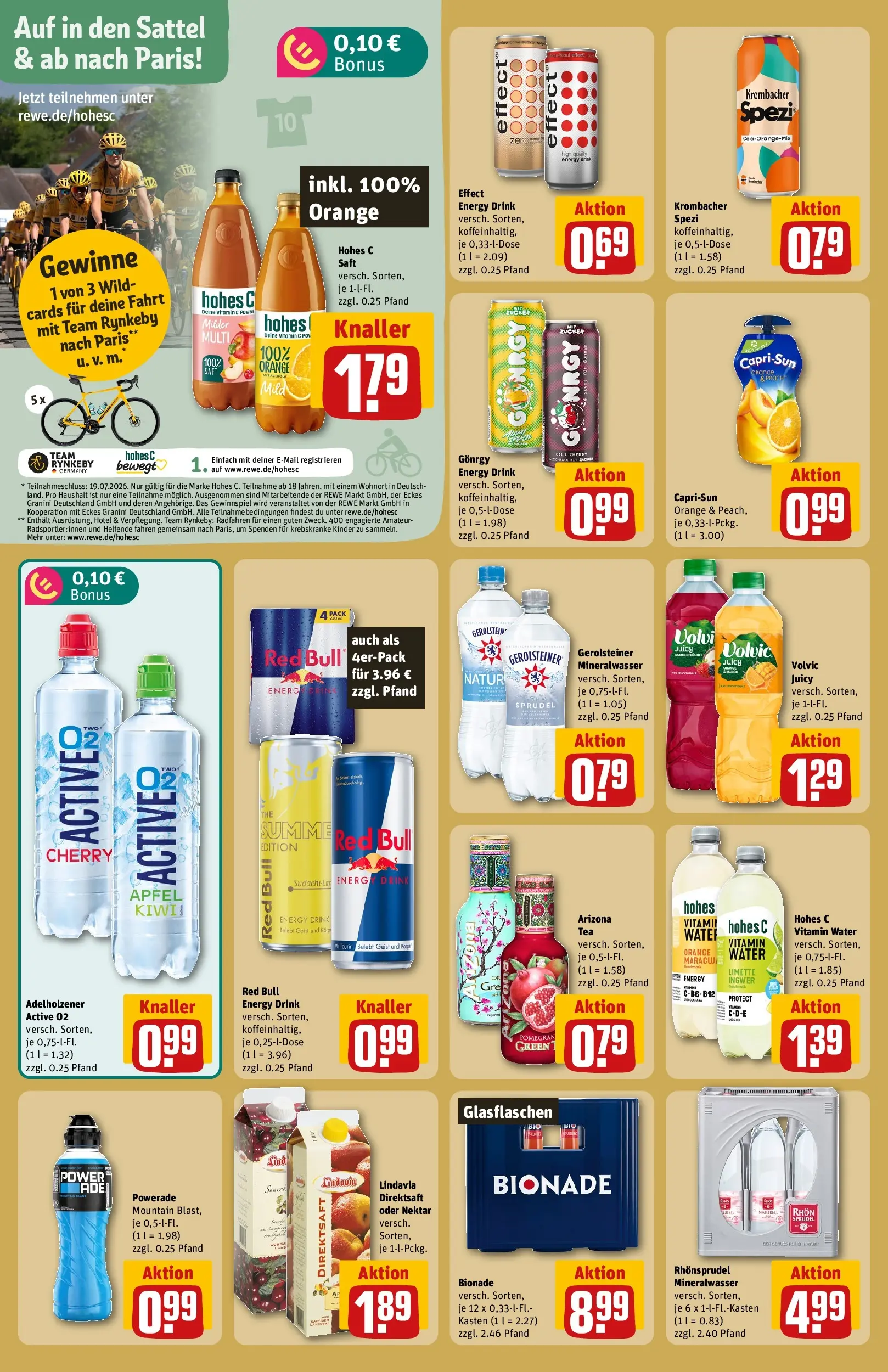 REWE Prospekt ab 13.07.2026 zum Blättern » Angebote | Seite: 20 | Produkte: Energy, Äpfel, Krombacher, Hohes c