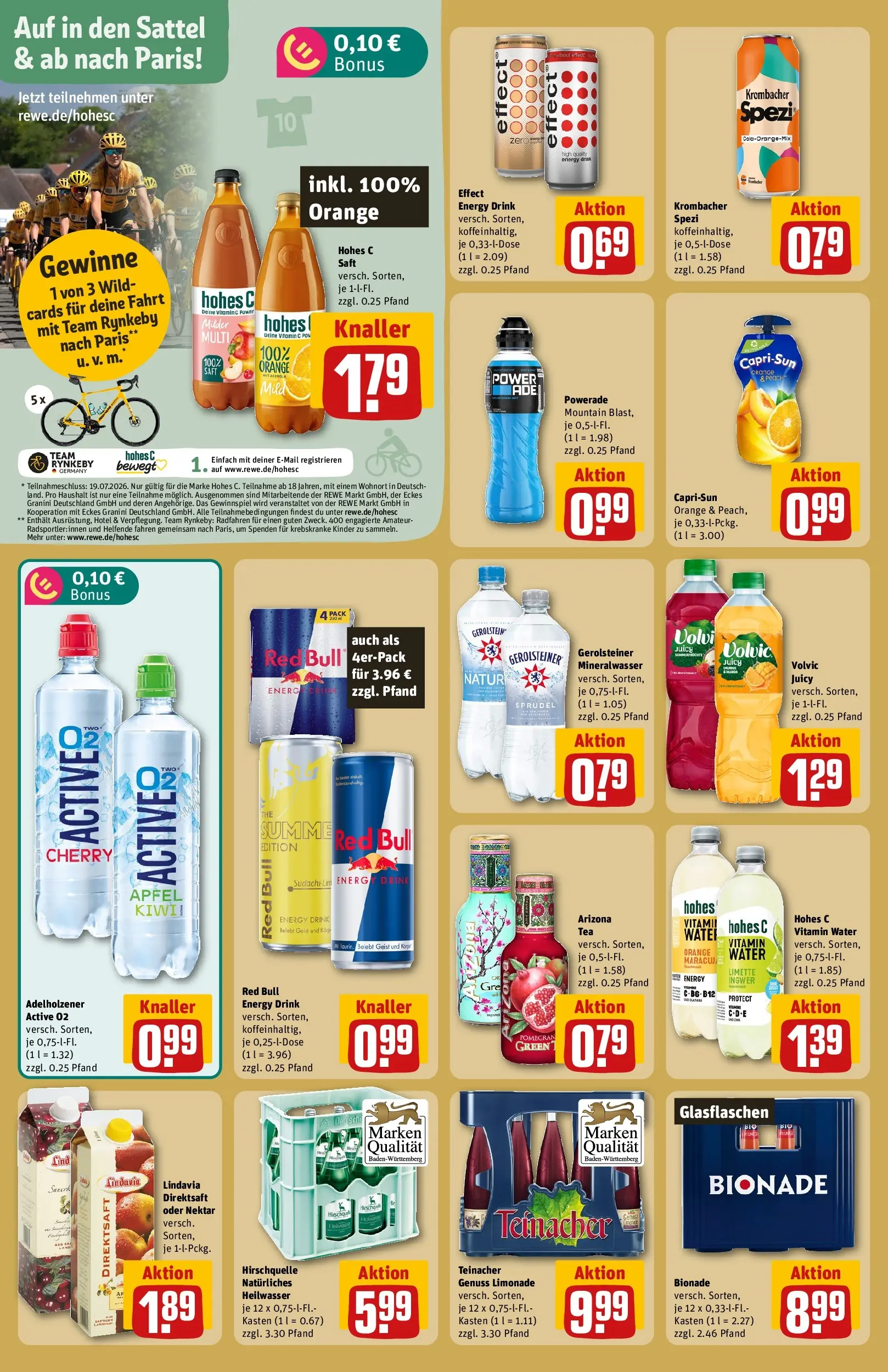REWE Prospekt ab 13.07.2026 zum Blättern » Angebote | Seite: 20 | Produkte: Energy, Volvic, Kiwi, Gerolsteiner