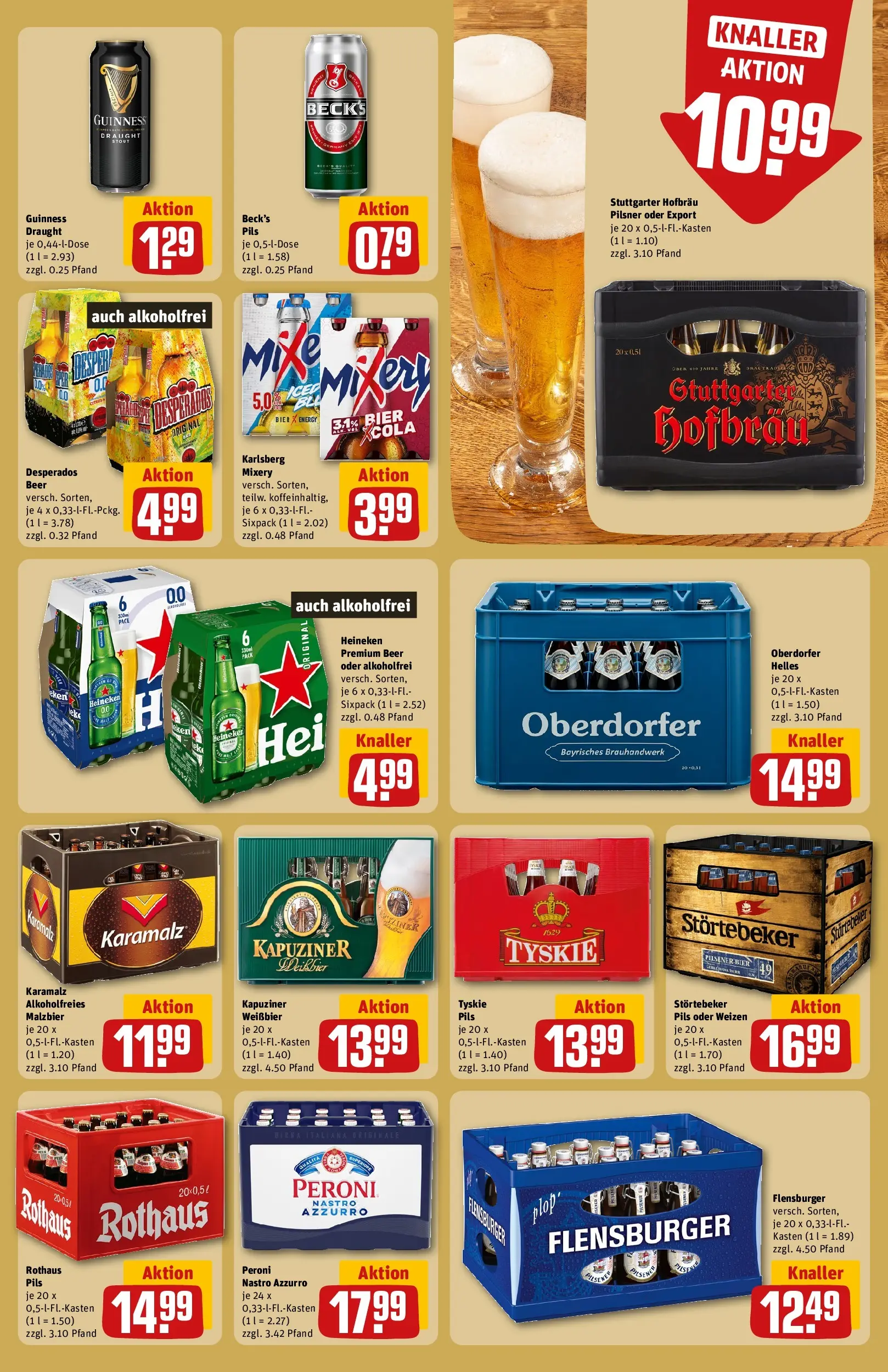 REWE Prospekt ab 13.07.2026 zum Blättern » Angebote | Seite: 21 | Produkte: Tyskie, Weißbier, Pils, Mixery