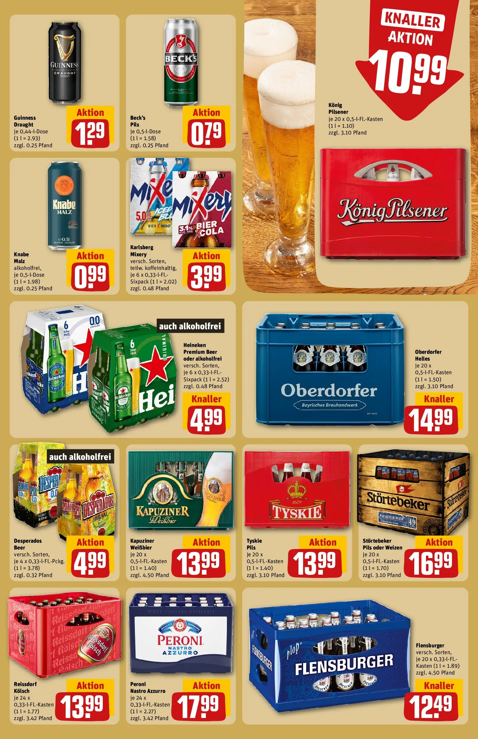 REWE Prospekt ab 13.07.2026 zum Blättern » Angebote | Seite: 25 | Produkte: Mixer, Tyskie, Bier, Desperados