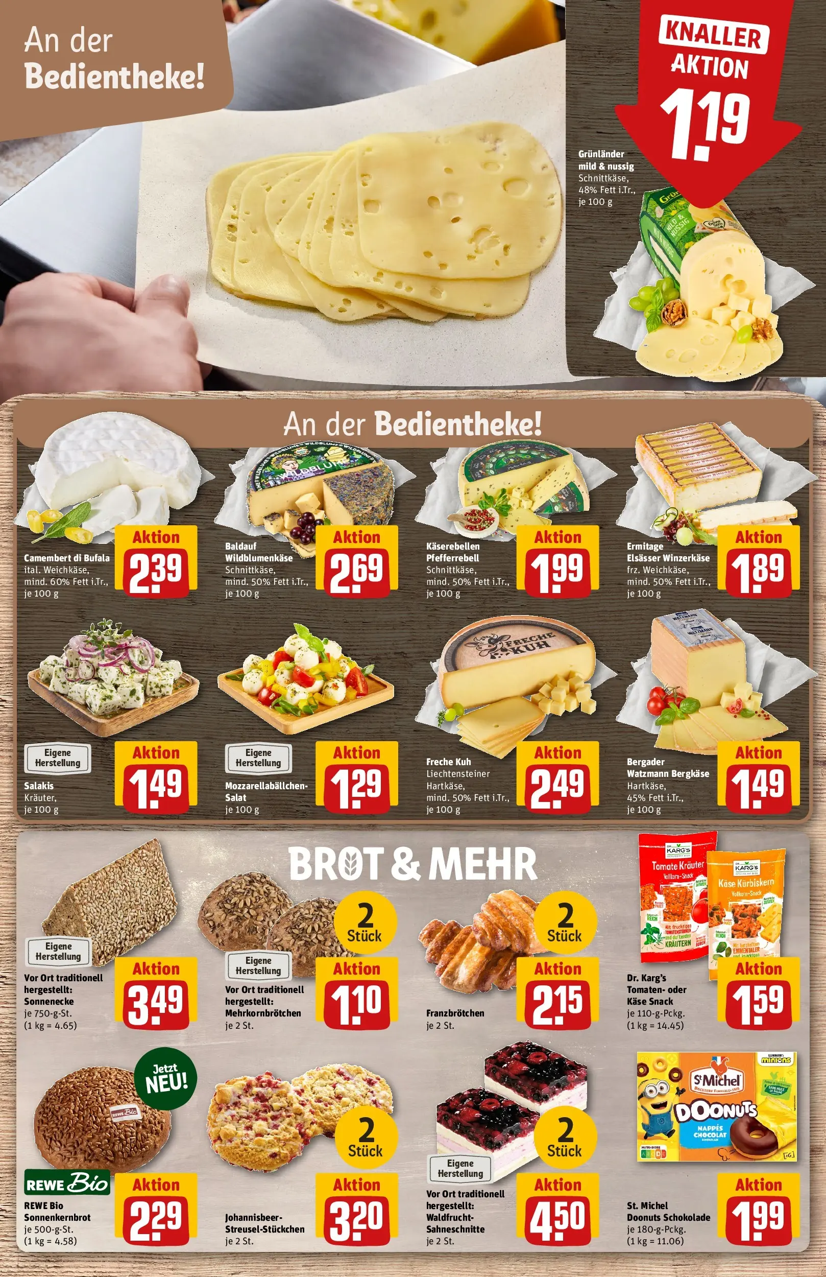 REWE Prospekt ab 13.07.2026 zum Blättern » Angebote | Seite: 11 | Produkte: Tomaten, Salakis, Brot, Salat
