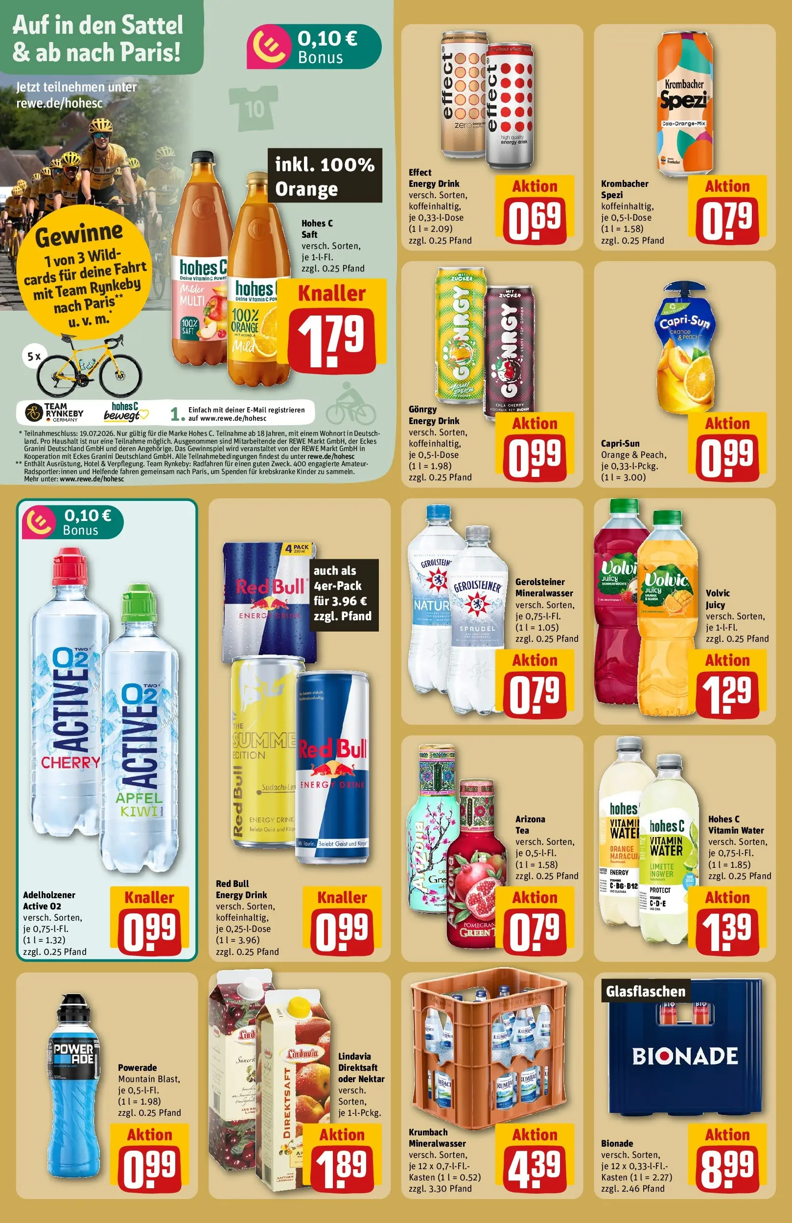 REWE Prospekt ab 13.07.2026 zum Blättern » Angebote | Seite: 20 | Produkte: Äpfel, Bionade, Granini, Hohes c