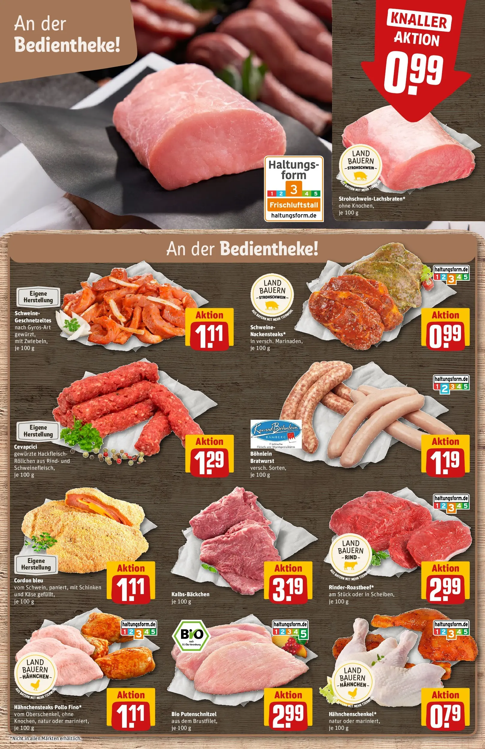 REWE Prospekt ab 13.07.2026 zum Blättern » Angebote | Seite: 8 | Produkte: Hahnchen, Käse, Cevapcici, Schinken