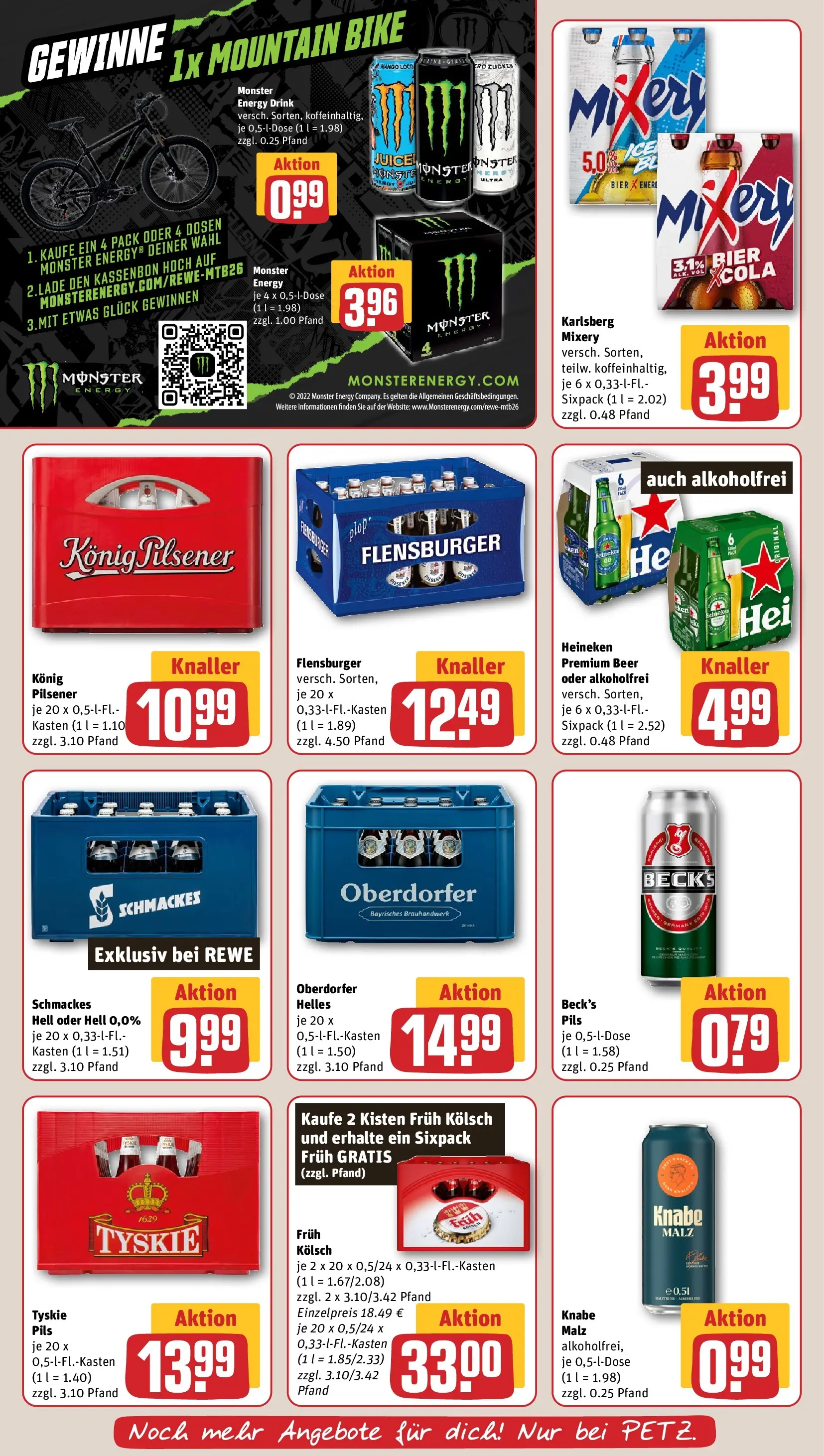 REWE Prospekt ab 13.07.2026 zum Blättern » Angebote | Seite: 17 | Produkte: Tyskie, Energy, Heineken, Mango