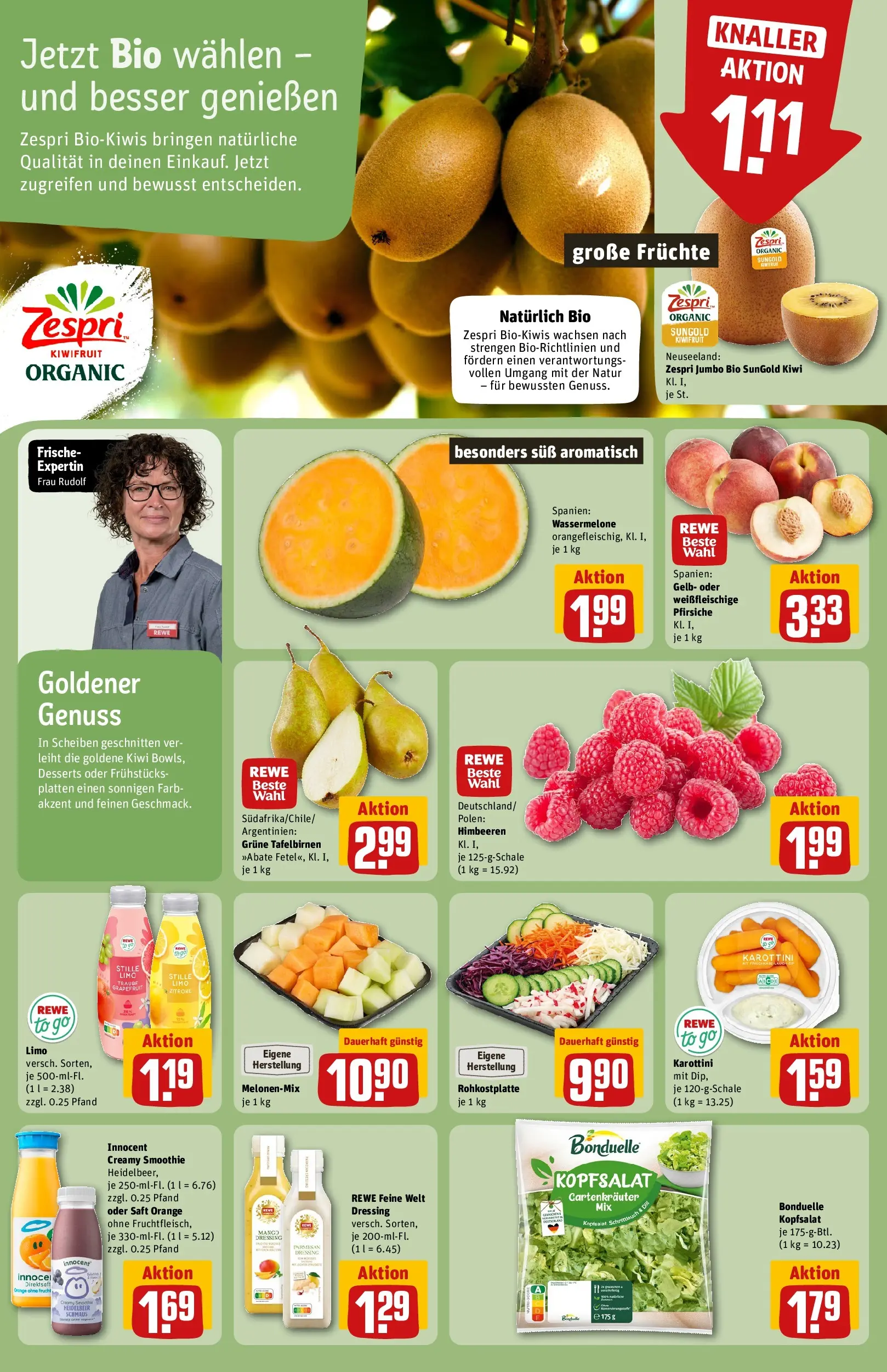 REWE Prospekt ab 13.07.2026 zum Blättern » Angebote | Seite: 6 | Produkte: Dressing, Zitrone, Wassermelone, Kiwi