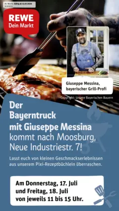 Rewe Prospekt Moosburg ab 13.07.2026 gültig | Seite: 19 | Produkte: Hahnchen, Milch, Mozzarella, Garnelen
