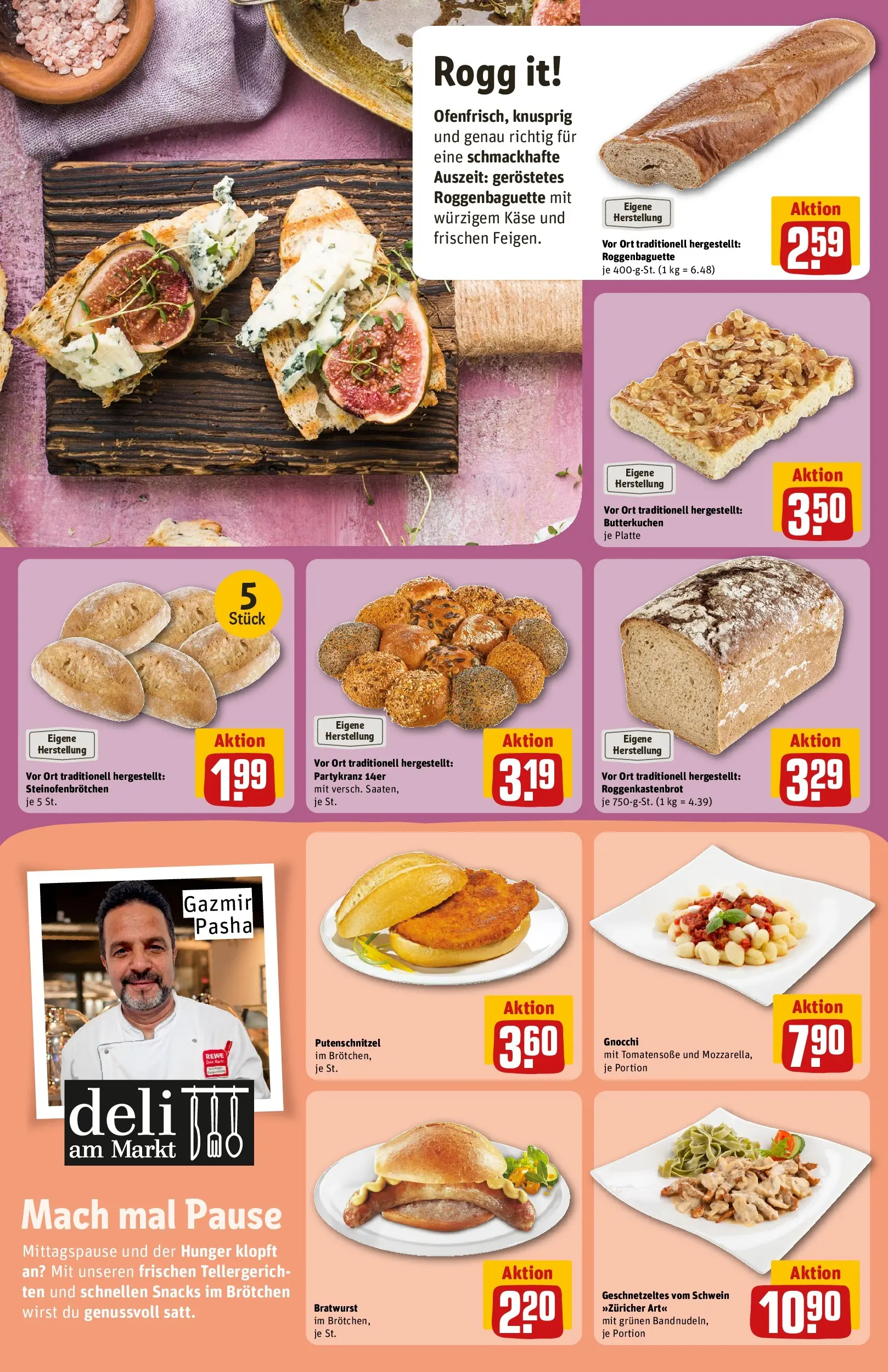 REWE Prospekt ab 13.07.2026 zum Blättern » Angebote | Seite: 13 | Produkte: Käse, Bratwurst, Putenschnitzel