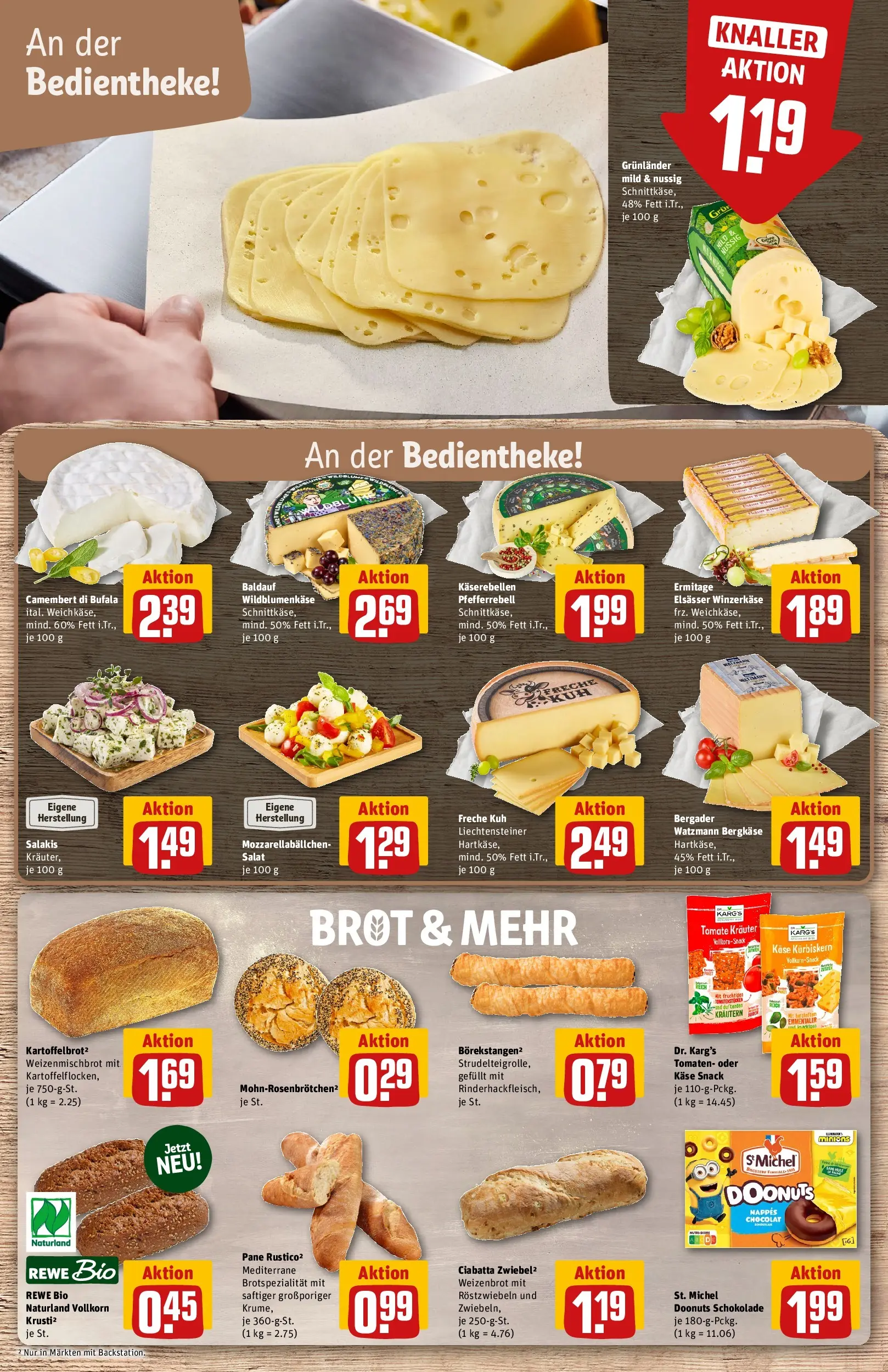 REWE Prospekt ab 13.07.2026 zum Blättern » Angebote | Seite: 11 | Produkte: Käse, Schokolade, Tomaten, Salakis