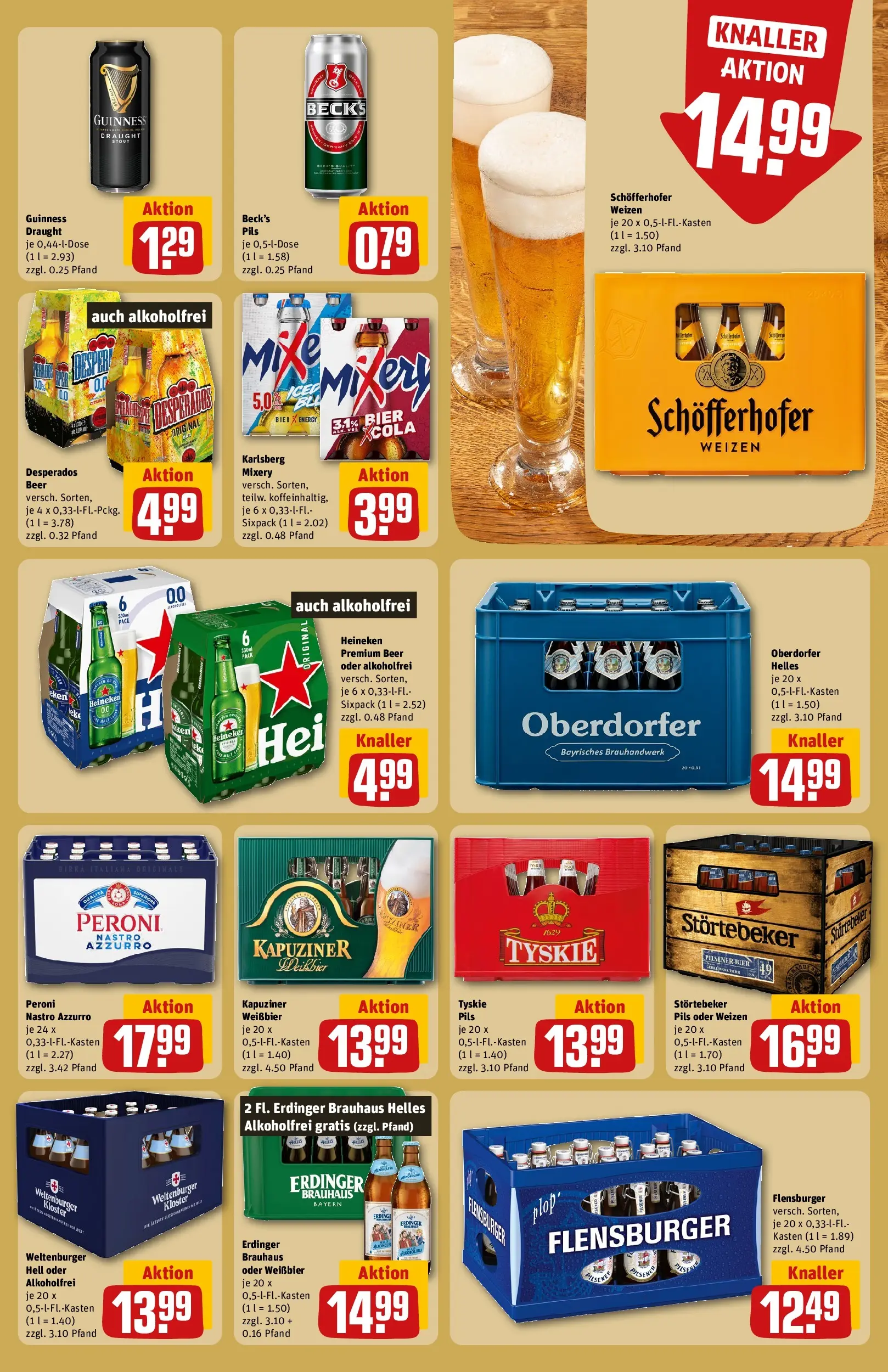 REWE Prospekt ab 13.07.2026 zum Blättern » Angebote | Seite: 17 | Produkte: Bier, Weißbier, Heineken, Mixery