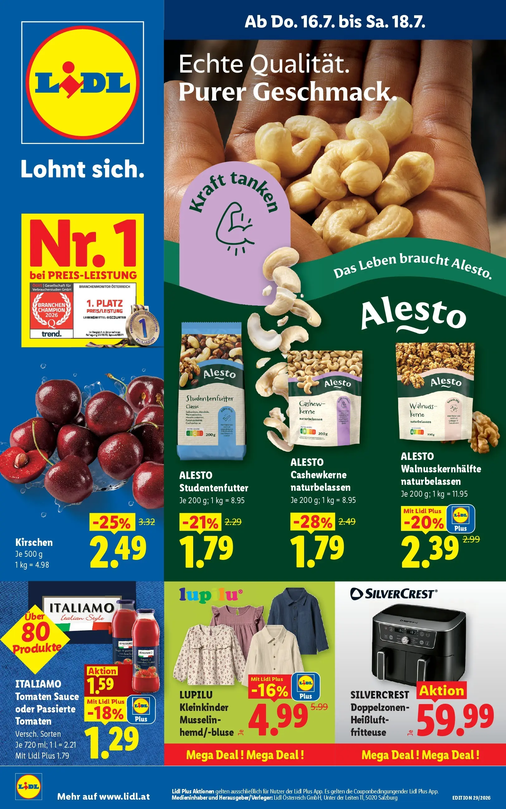 Lidl - Lidl ab 15.07.2026 - Angebote ab donnerstag | Seite: 1 | Produkte: Tomaten